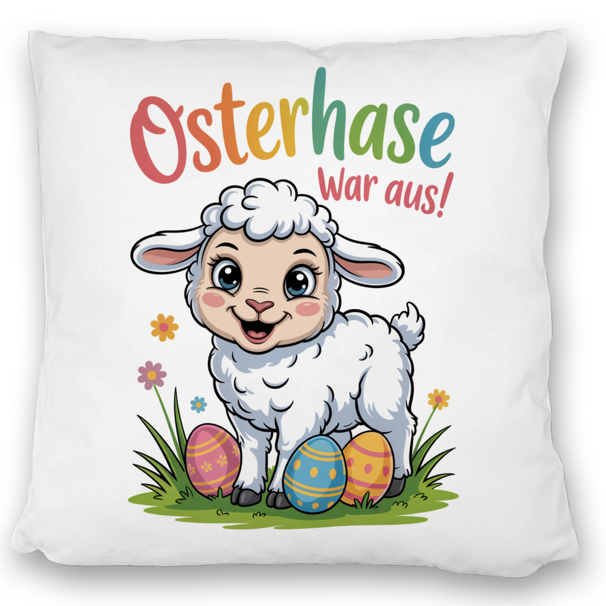 Osterlamm Kissen - Osterhase war aus