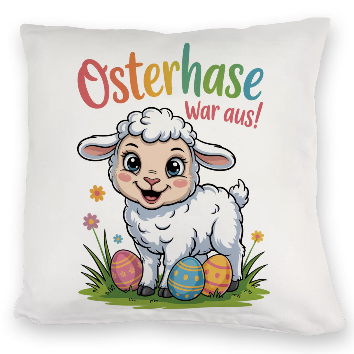 Osterlamm Kissen - Osterhase war aus