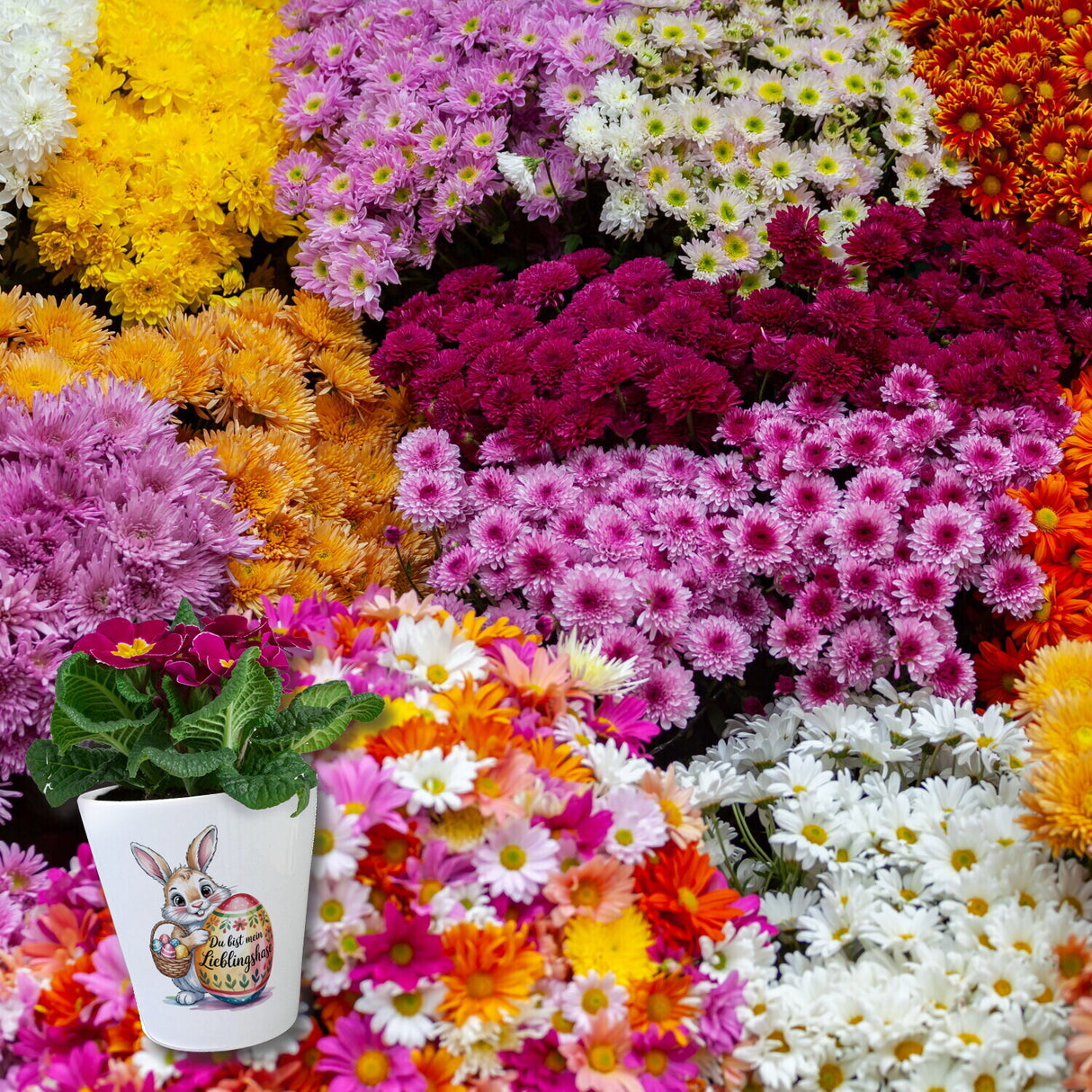 Osterhase Du bist mein Lieblingshase Blumentopf