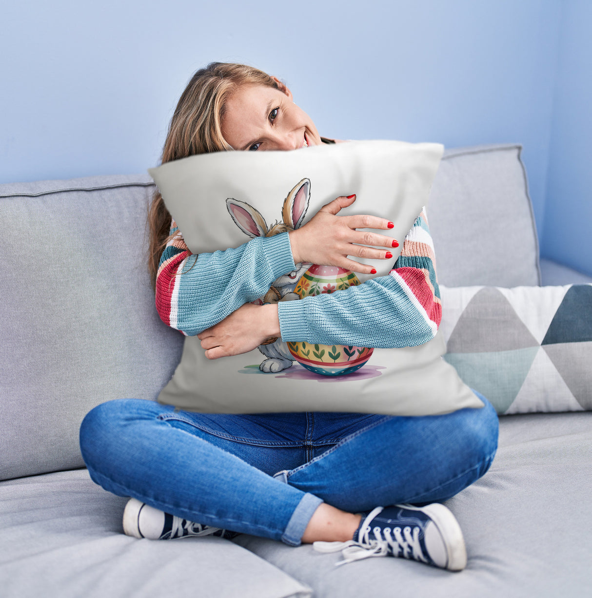Osterhase Du bist mein Lieblingshase Kissen