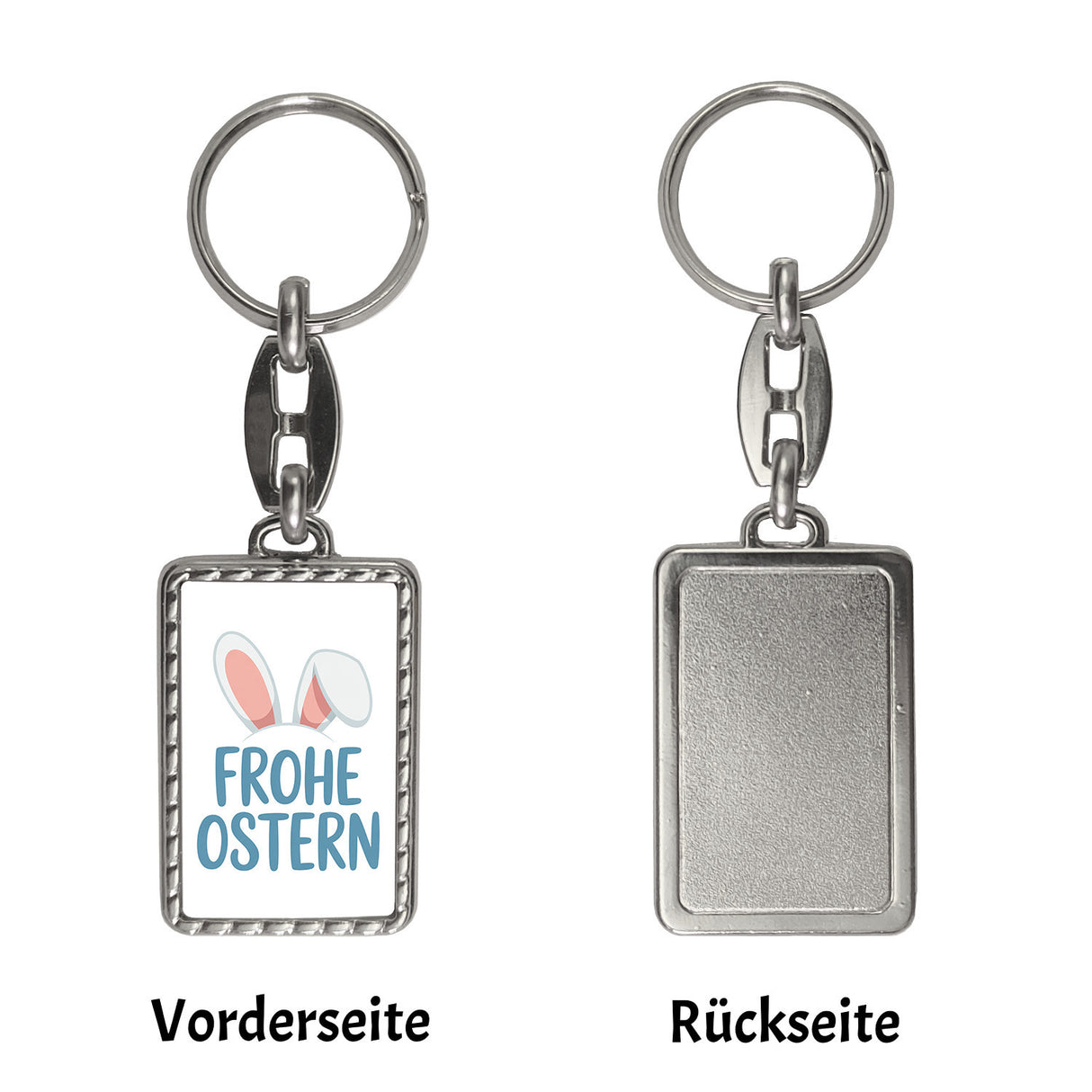 Frohe Ostern Schlüsselanhänger mit niedlichen Hasenohren