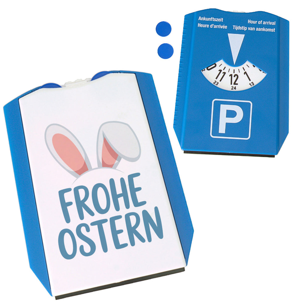 Frohe Ostern Parkscheibe mit niedlichen Hasenohren