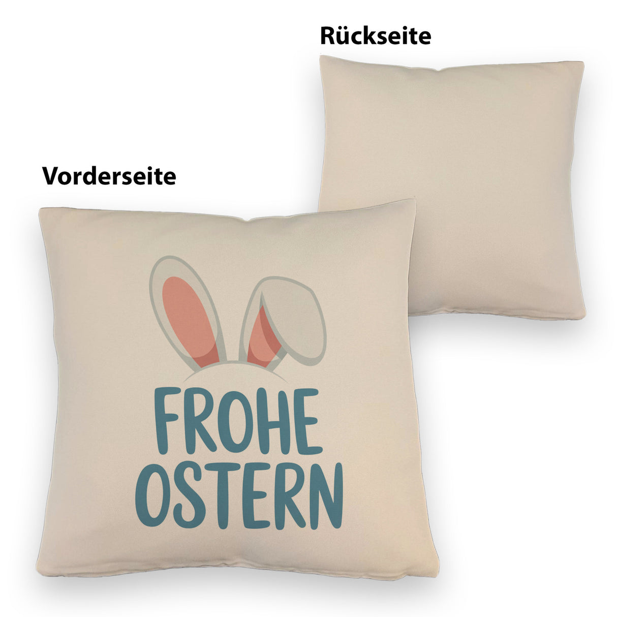 Frohe Ostern Kissen mit niedlichen Hasenohren