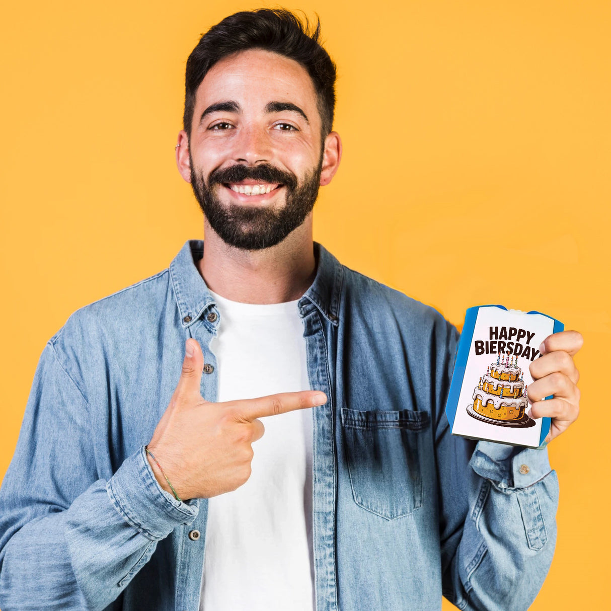 Bierkuchen Happy Biersday Parkscheibe für Biertrinker zum Geburtstag