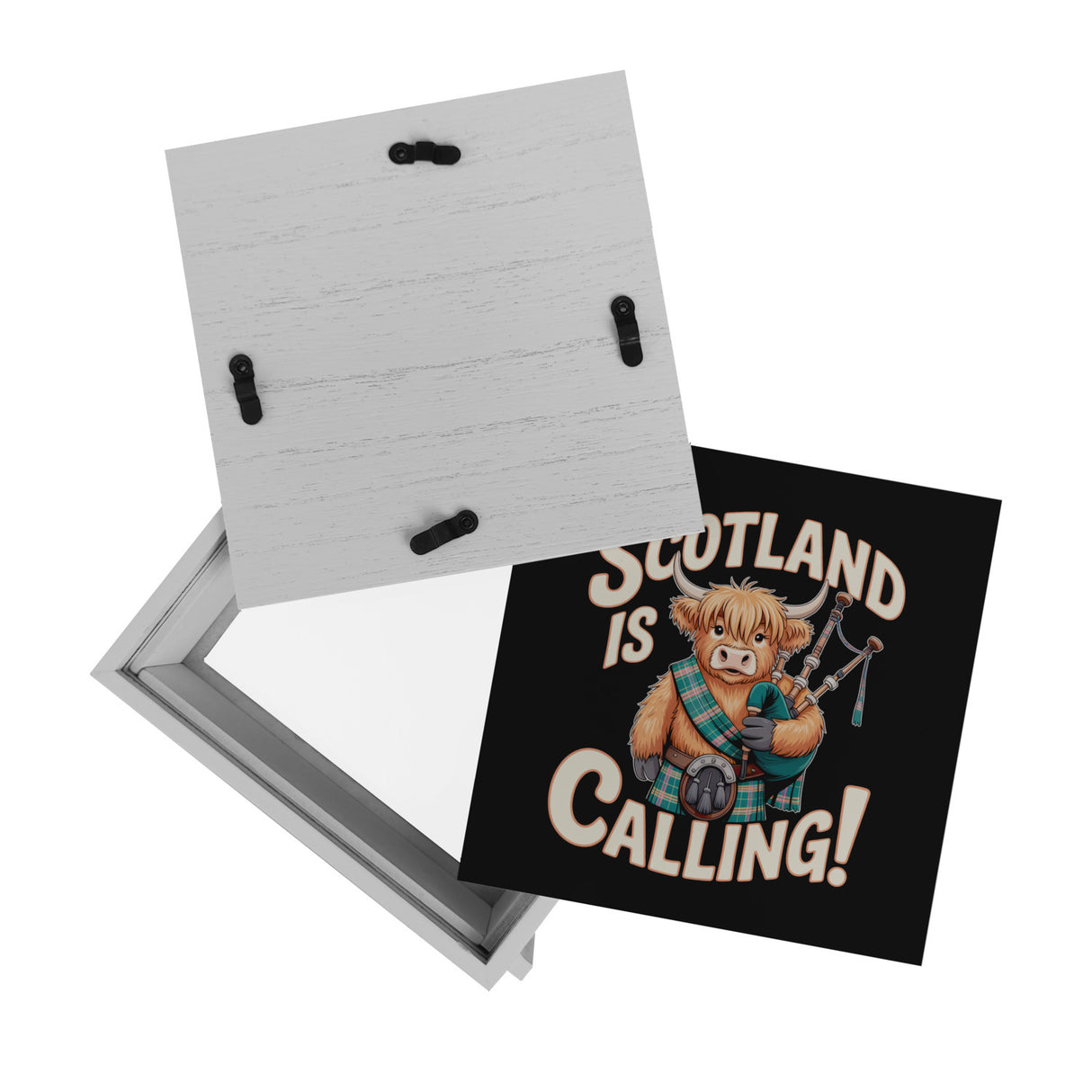 Scotland is calling! Spardose mit Highland-Kuh-Motiv