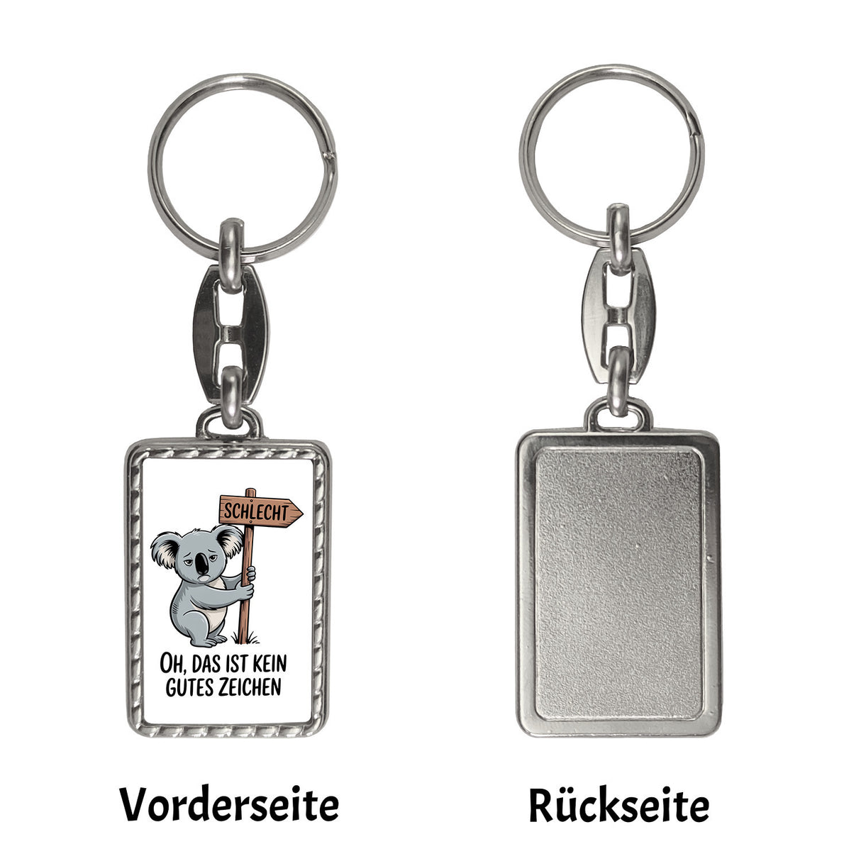Melancholischer Koala Souvenir Schlüsselanhänger - kein gutes Zeichen