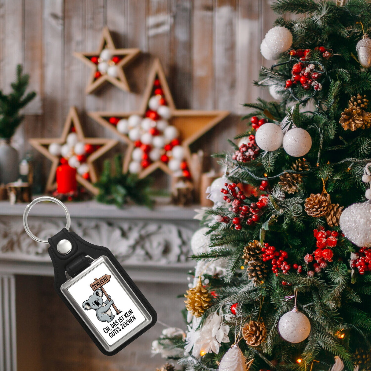 Melancholischer Koala Souvenir Schlüsselanhänger - kein gutes Zeichen