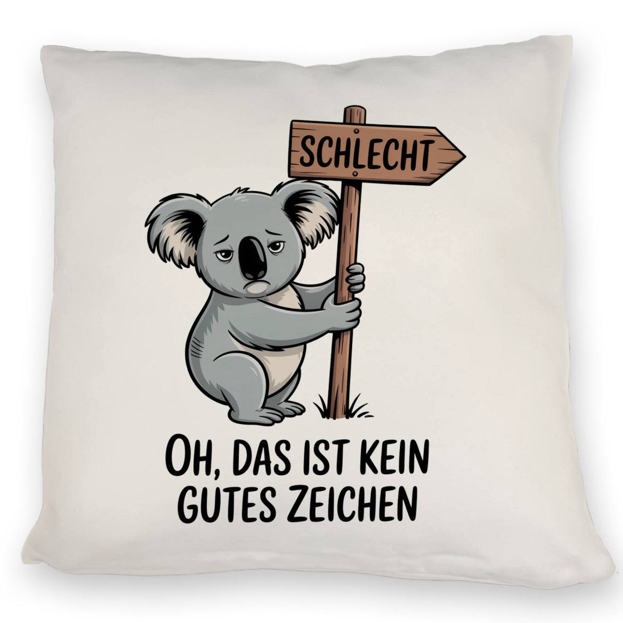 Melancholischer Koala Kissen - kein gutes Zeichen