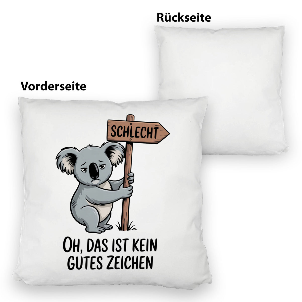 Melancholischer Koala Kissen - kein gutes Zeichen