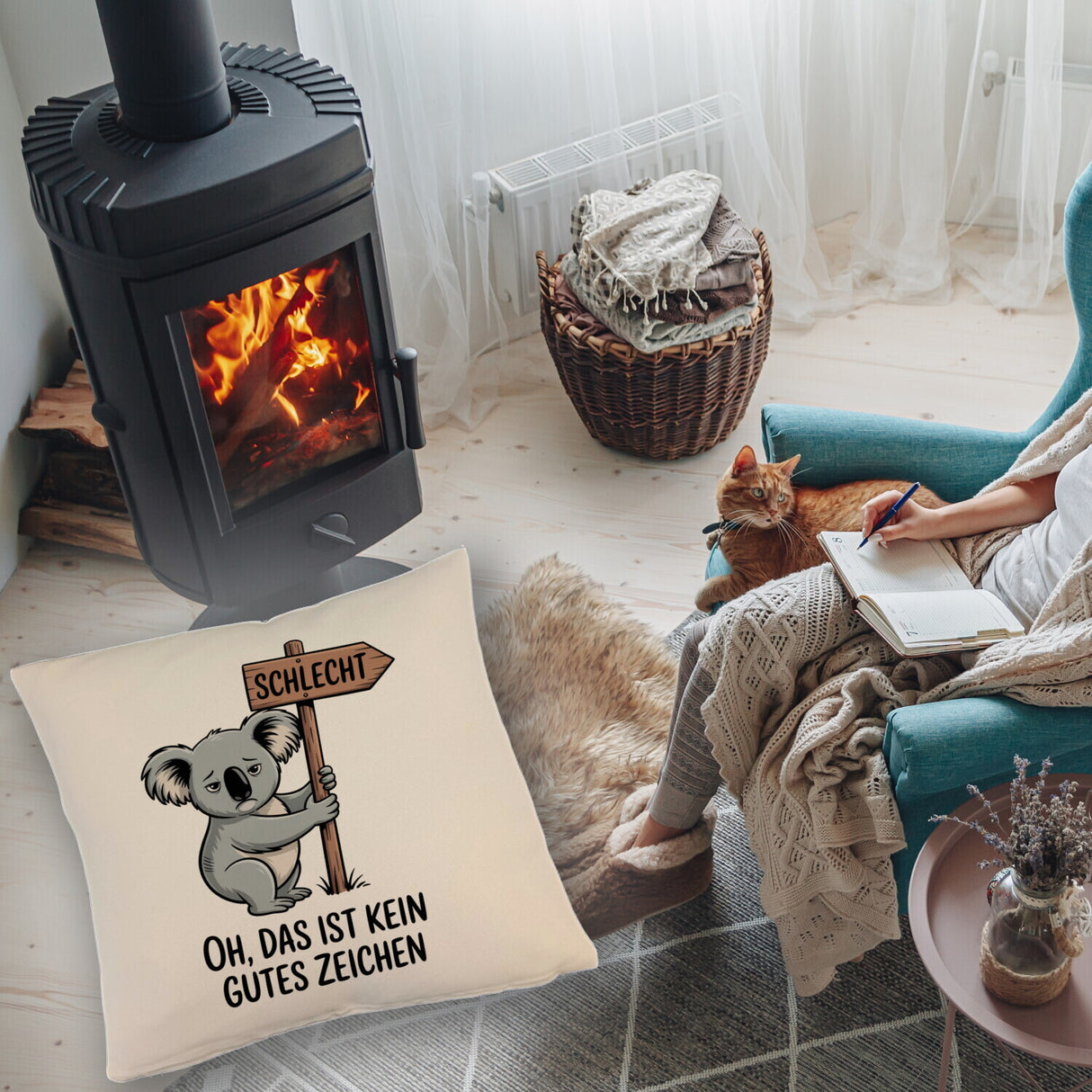 Melancholischer Koala Kissen - kein gutes Zeichen