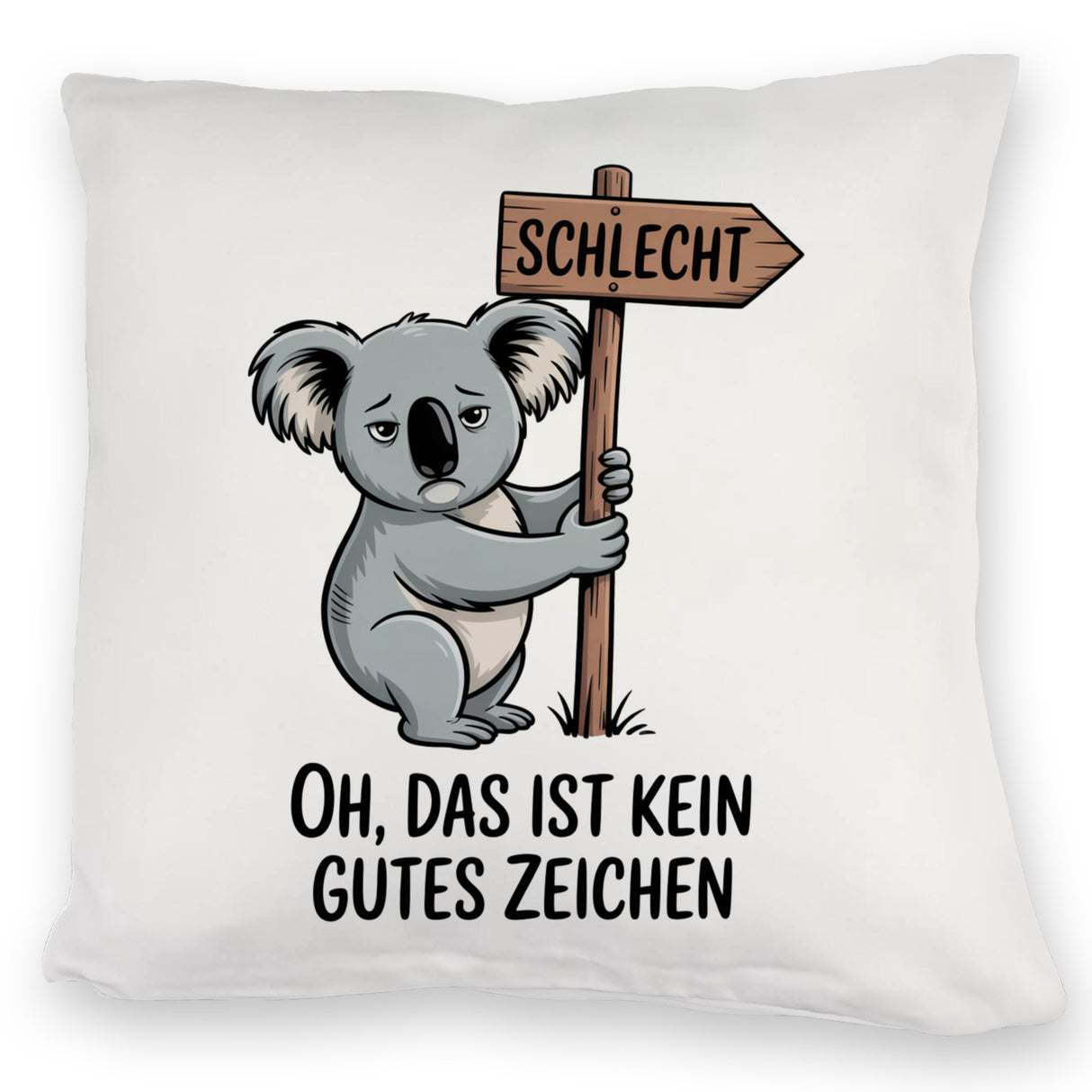 Melancholischer Koala Kissen - kein gutes Zeichen