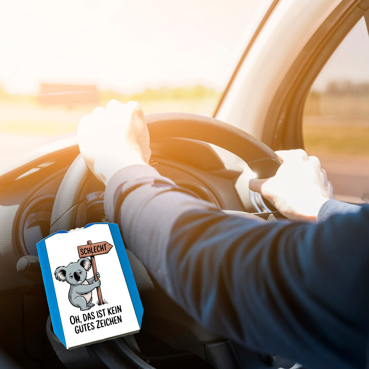 Melancholischer Koala Parkscheibe - kein gutes Zeichen