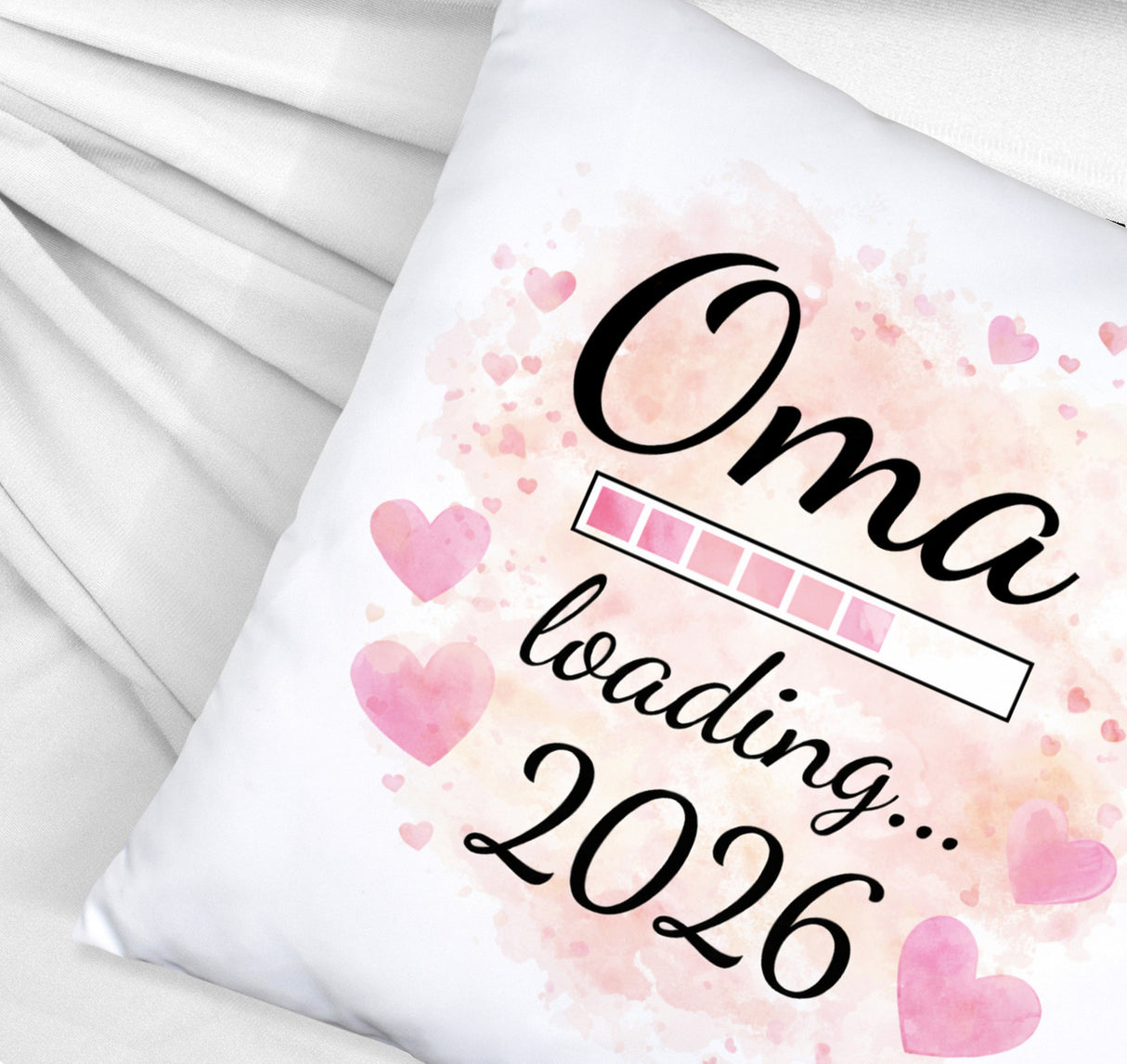 Rosa Herzen Kissen Oma Loading... 2026