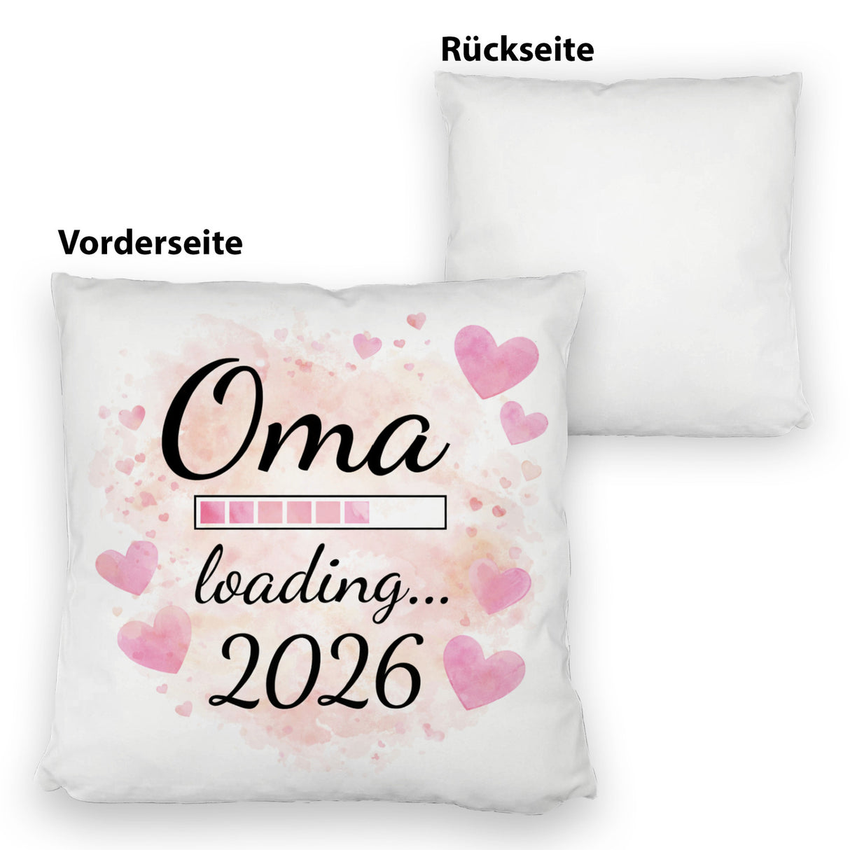 Rosa Herzen Kissen Oma Loading... 2026