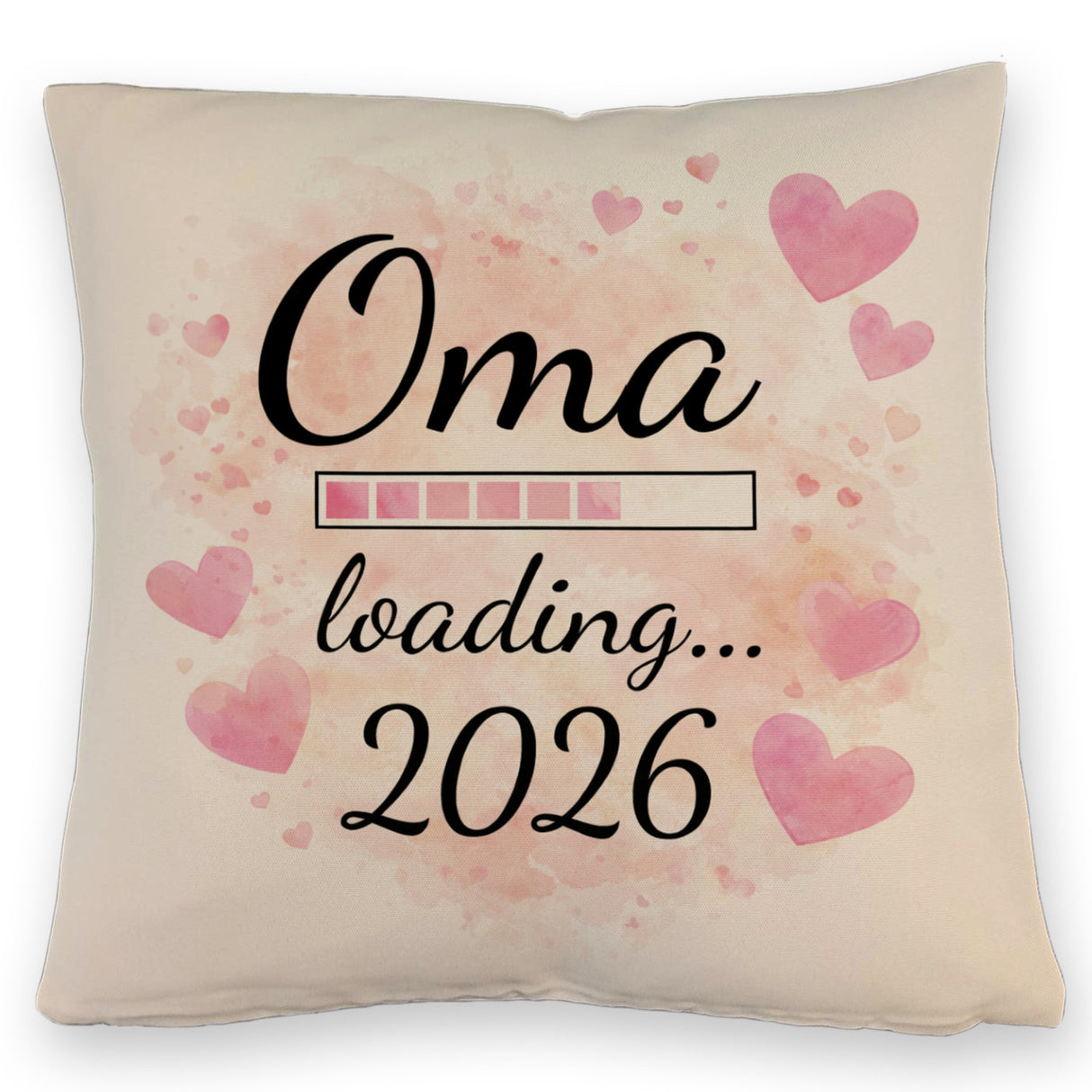 Rosa Herzen Kissen Oma Loading... 2026