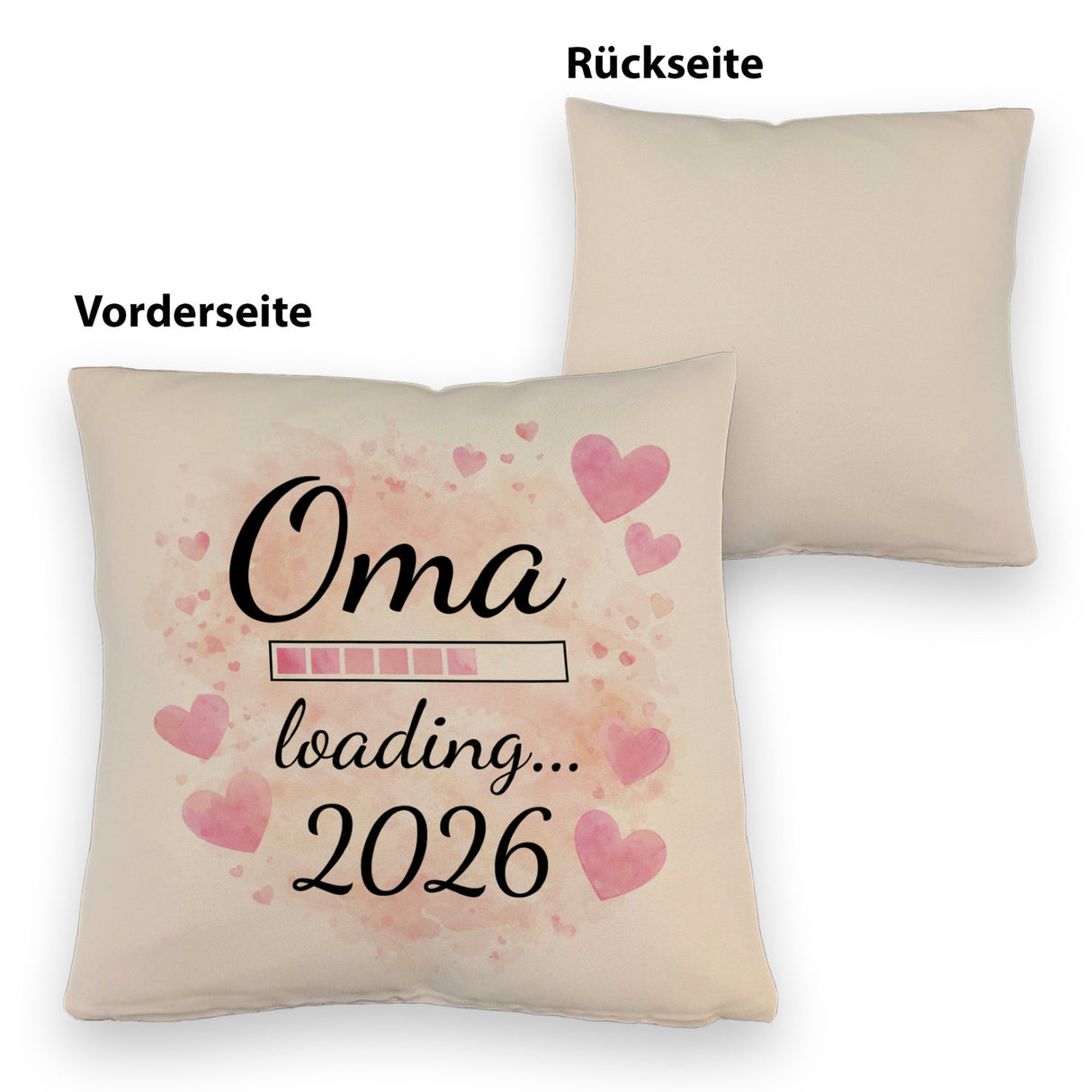 Rosa Herzen Kissen Oma Loading... 2026