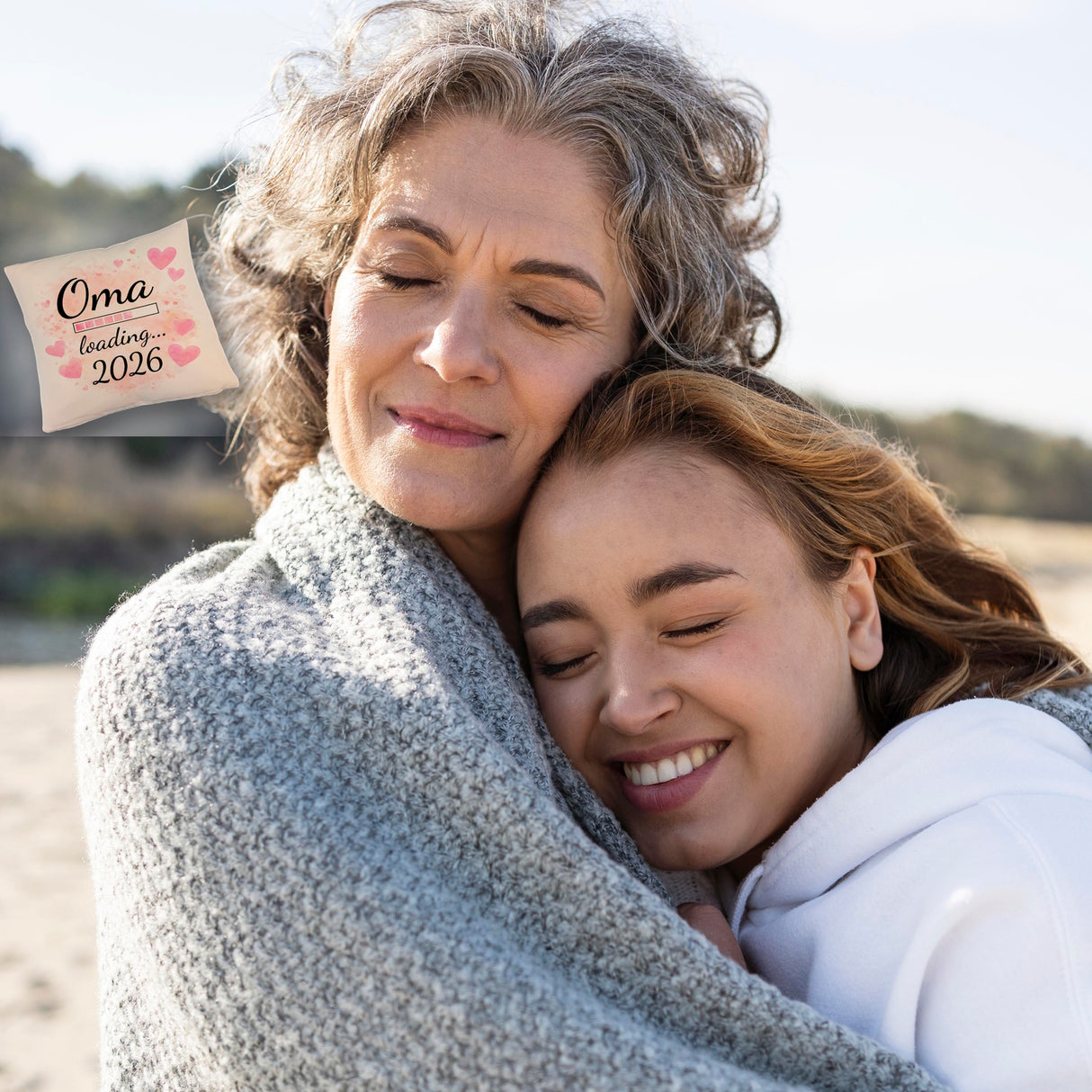 Rosa Herzen Kissen Oma Loading... 2026