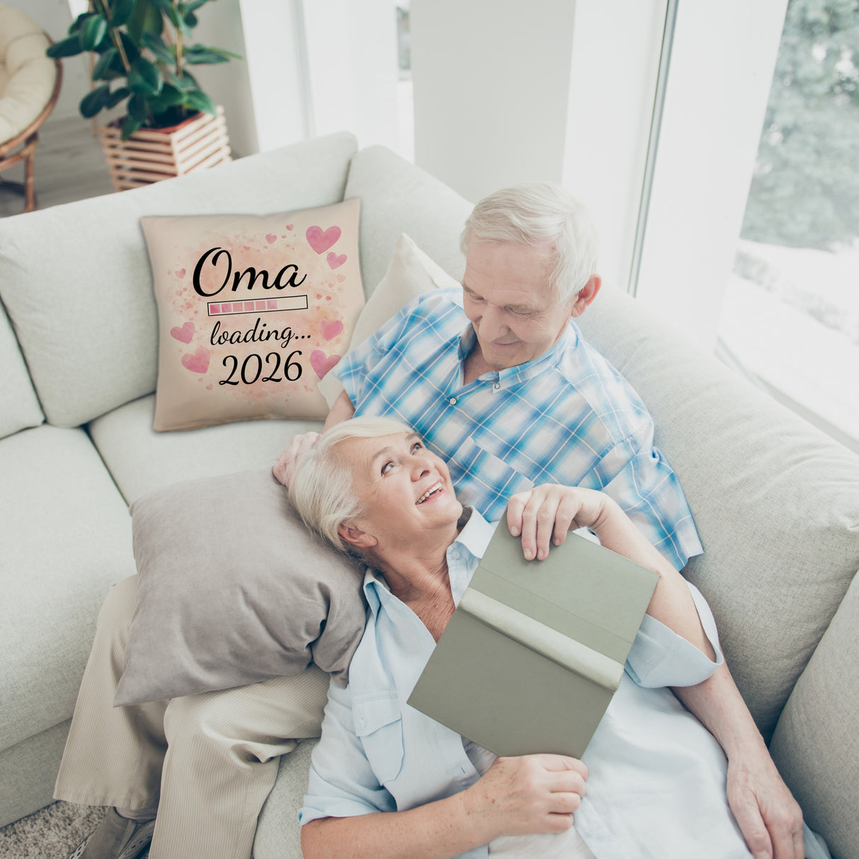 Rosa Herzen Kissen Oma Loading... 2026