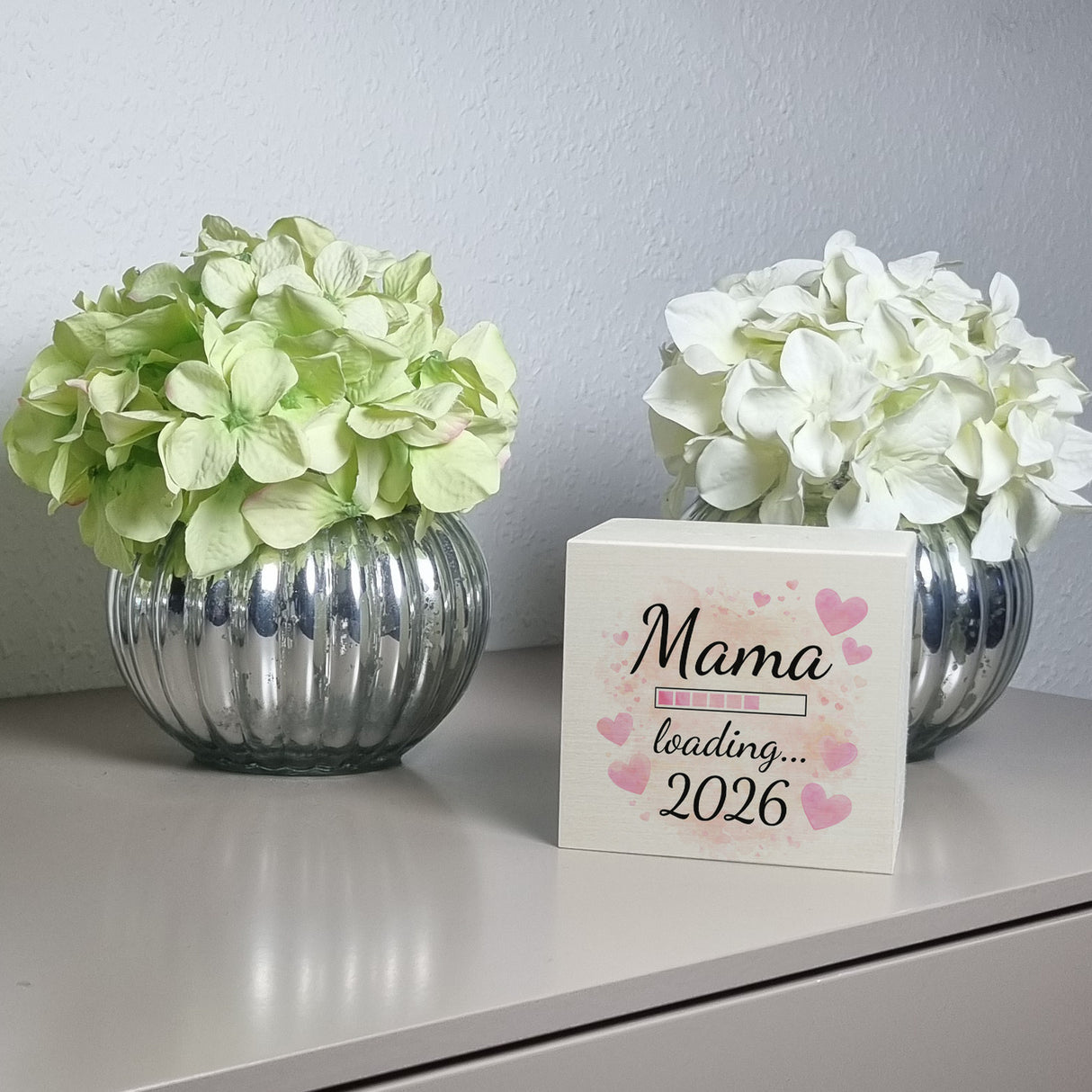 Rosa Herzen Mama Spardose - Mama loading... 2026