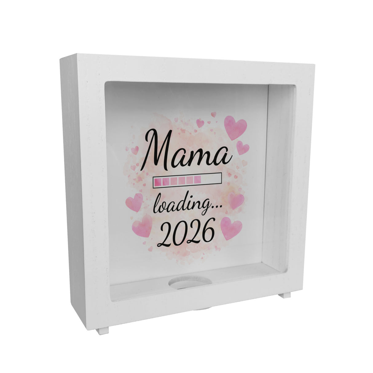 Rosa Herzen Mama Spardose - Mama loading... 2026
