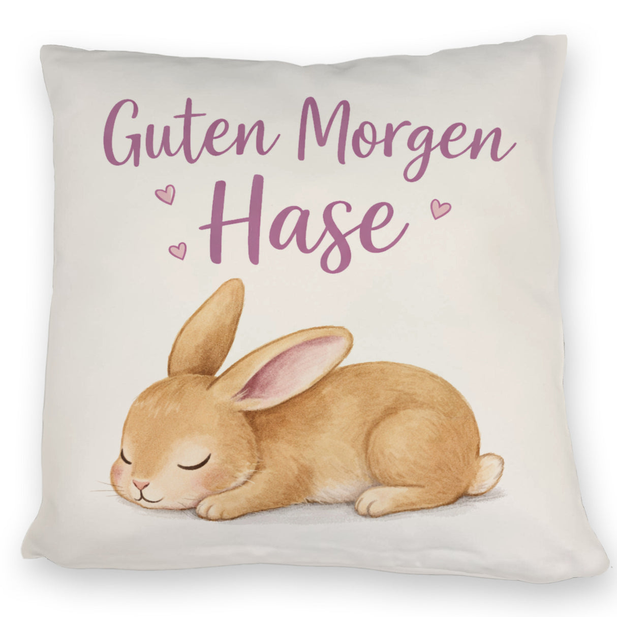 Schlafender Hase Guten Morgen Kissen