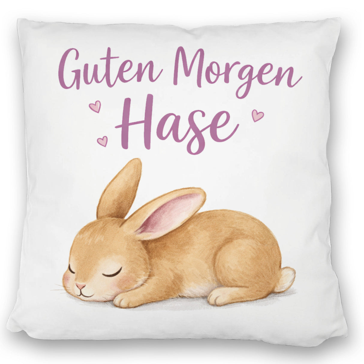Schlafender Hase Guten Morgen Kissen