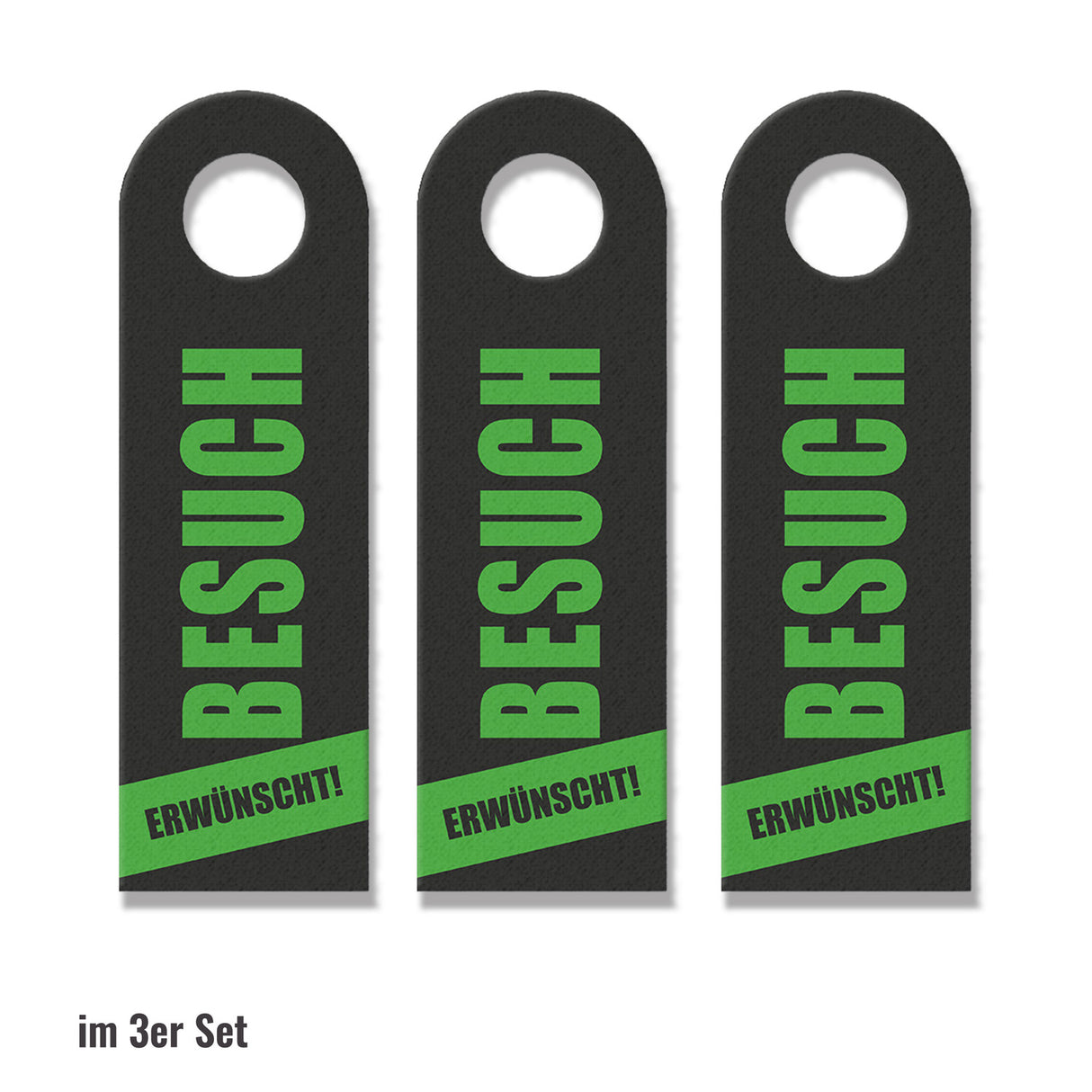 Besuch erwünscht, Besuch unerwünscht Türhänger mit Spruch: Besuch erwünscht, Besuch unerwünscht