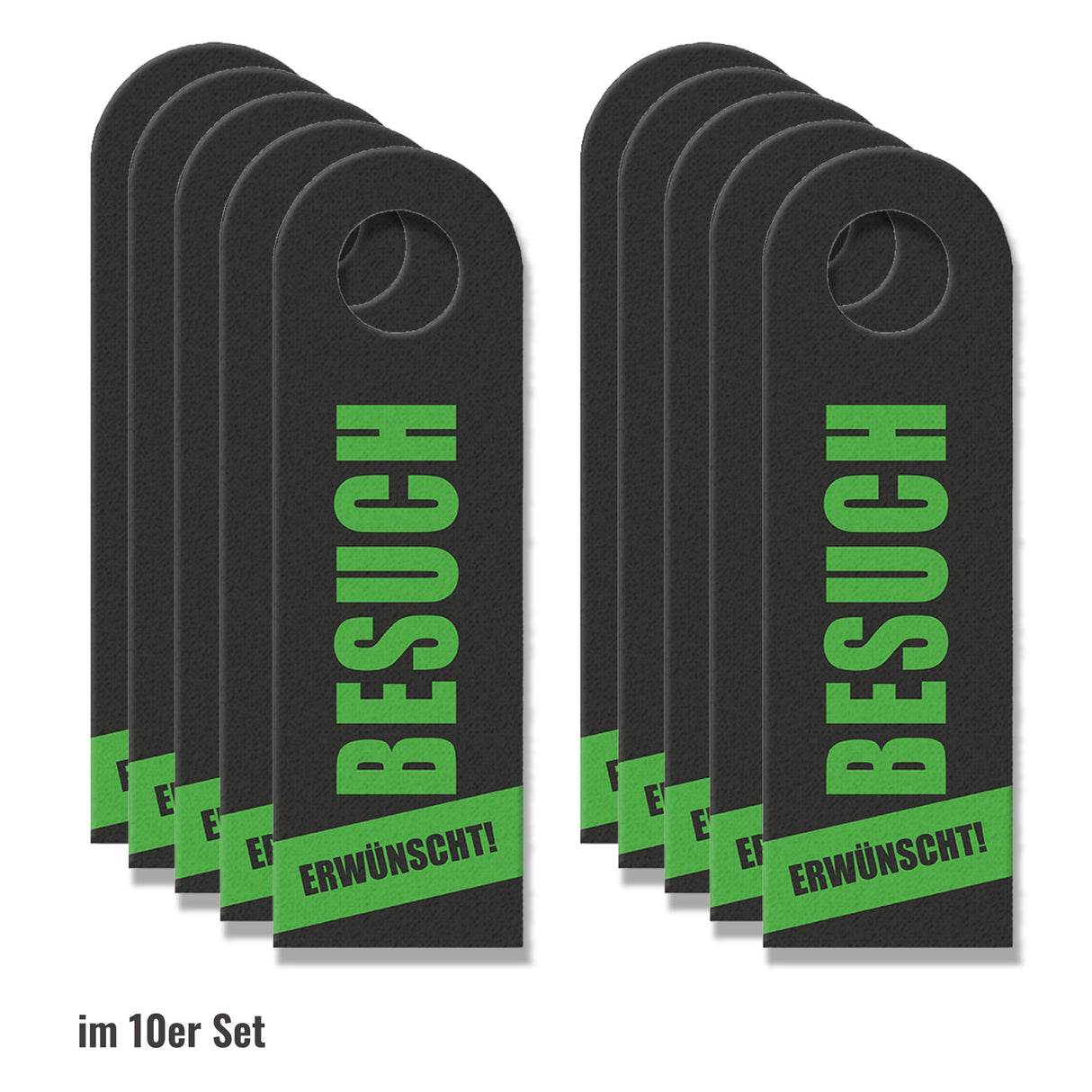 Besuch erwünscht, Besuch unerwünscht Türhänger mit Spruch: Besuch erwünscht, Besuch unerwünscht