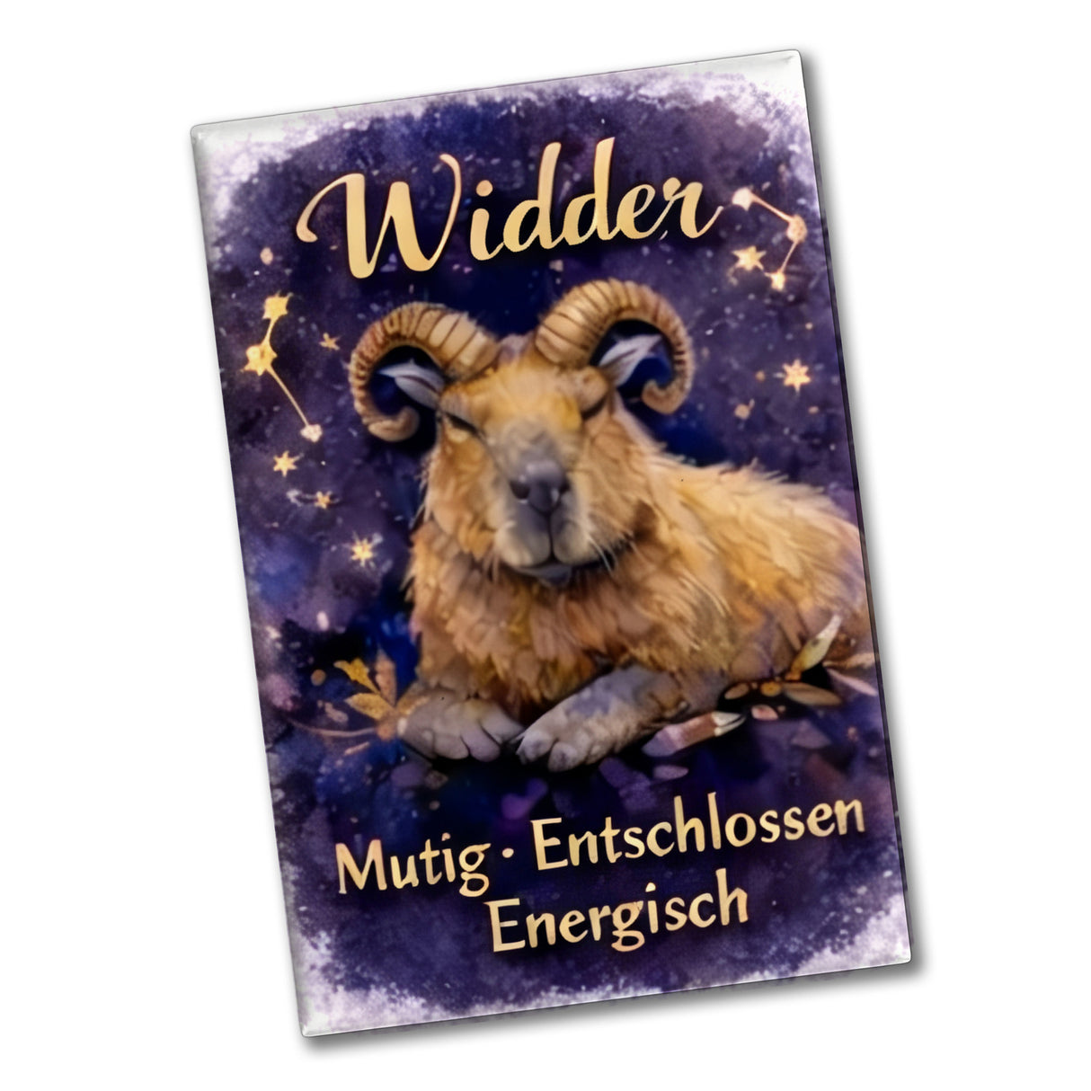 Widder Sternzeichen Cabybara Souvenir Magnet für Astrologie Fans