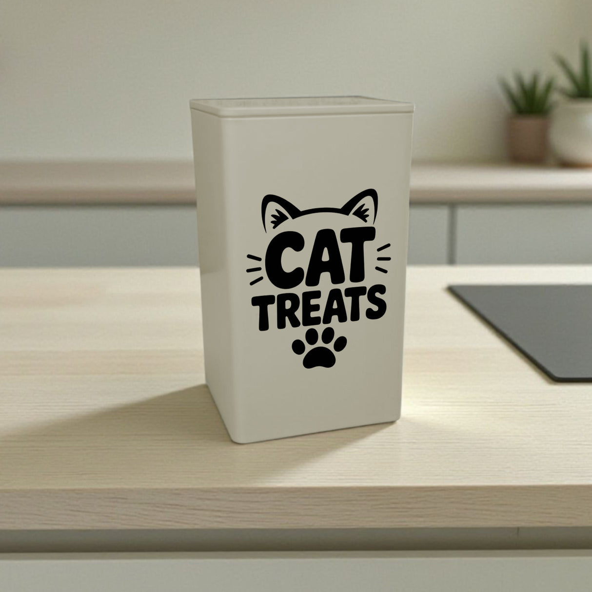 Cat Treats Dose 900ml mit Katzenlogo