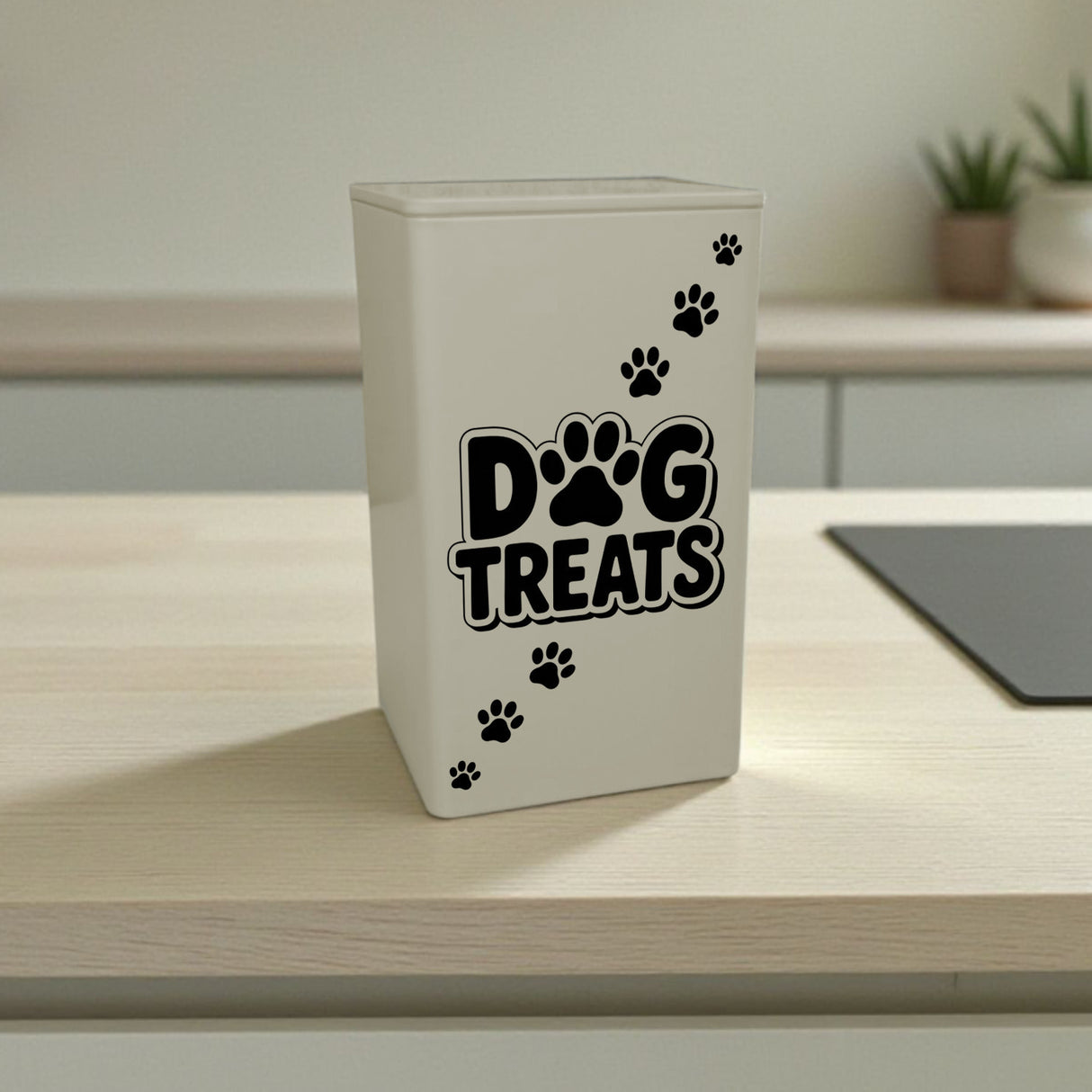Dog Treats Dose 900ml mit Pfotenabdruck