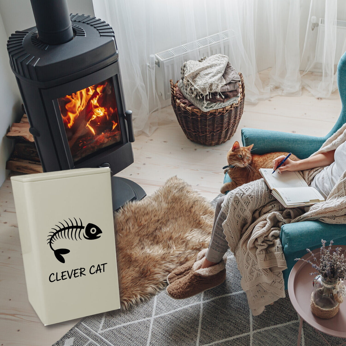 Fischskelett clever cat Dose 900ml Dose 900ml für Tierliebhaber