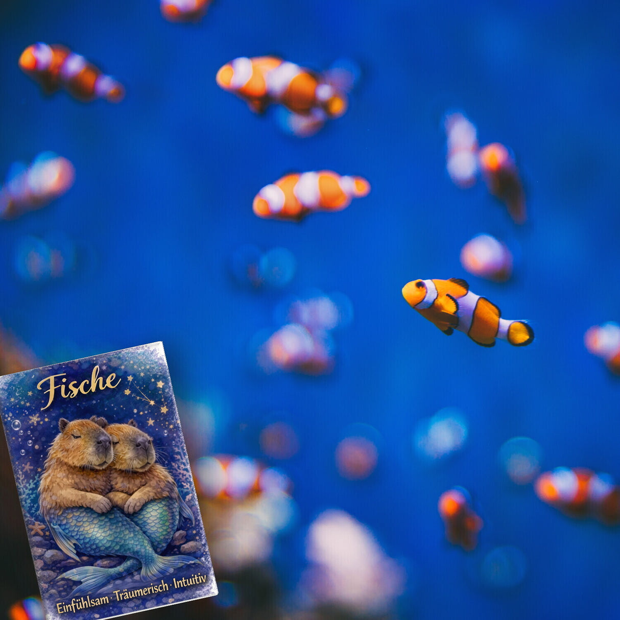 Fisch Sternzeichen Cabybara Souvenir Magnet für Astrologie Fans