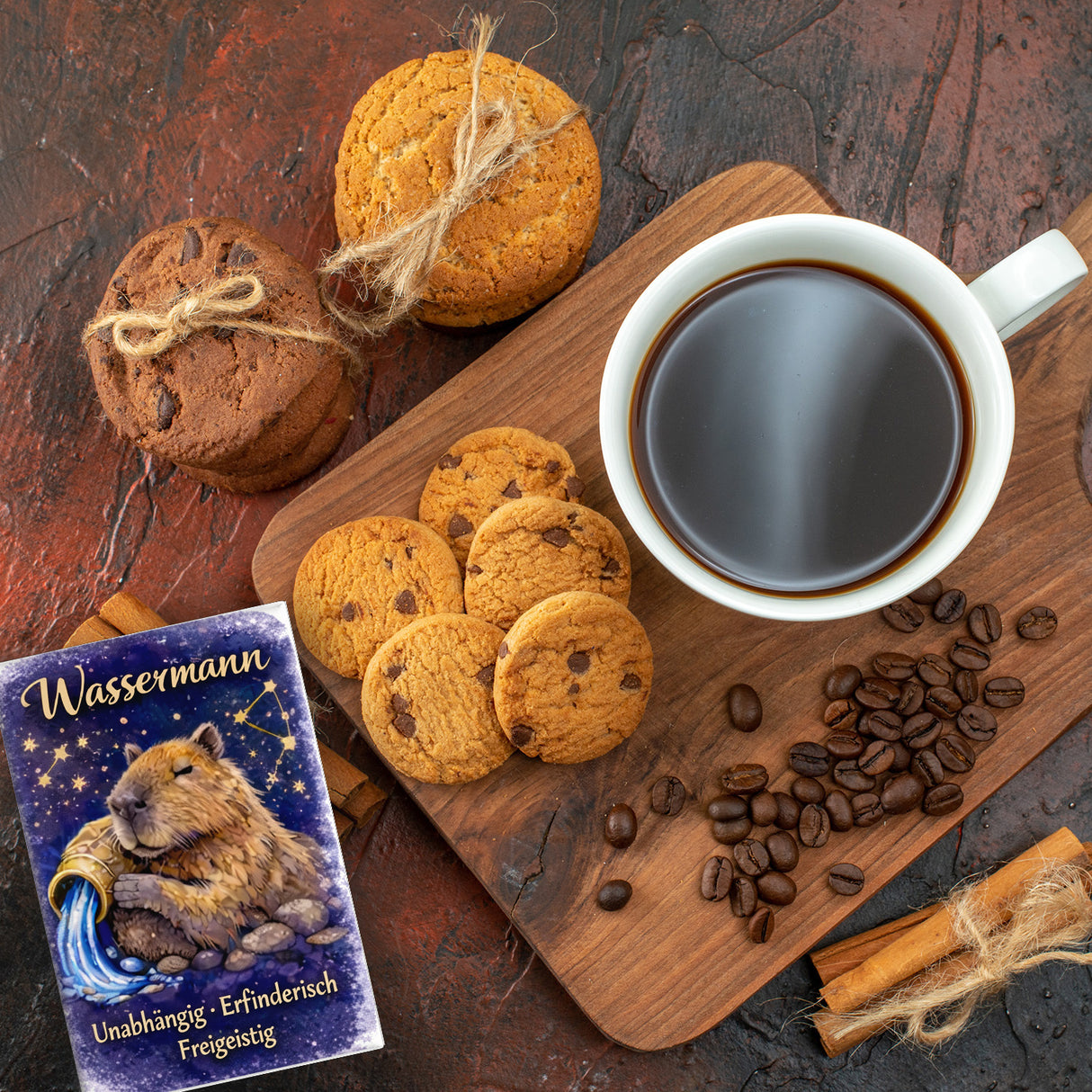 Wassermann Sternzeichen Cabybara Souvenir Magnet für Astrologie Fans