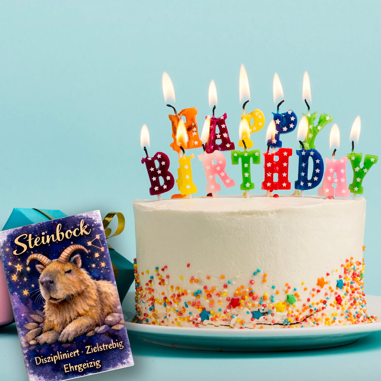 Steinbock Sternzeichen Cabybara Souvenir Magnet für Astrologie Fans