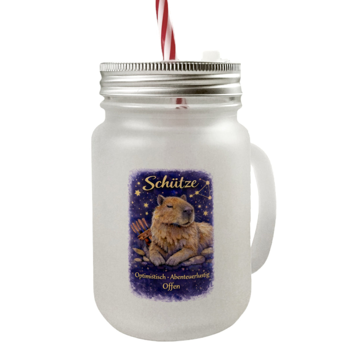 Schütze Sternzeichen Cabybara Magnet für Astrologie Fans Trinkglas