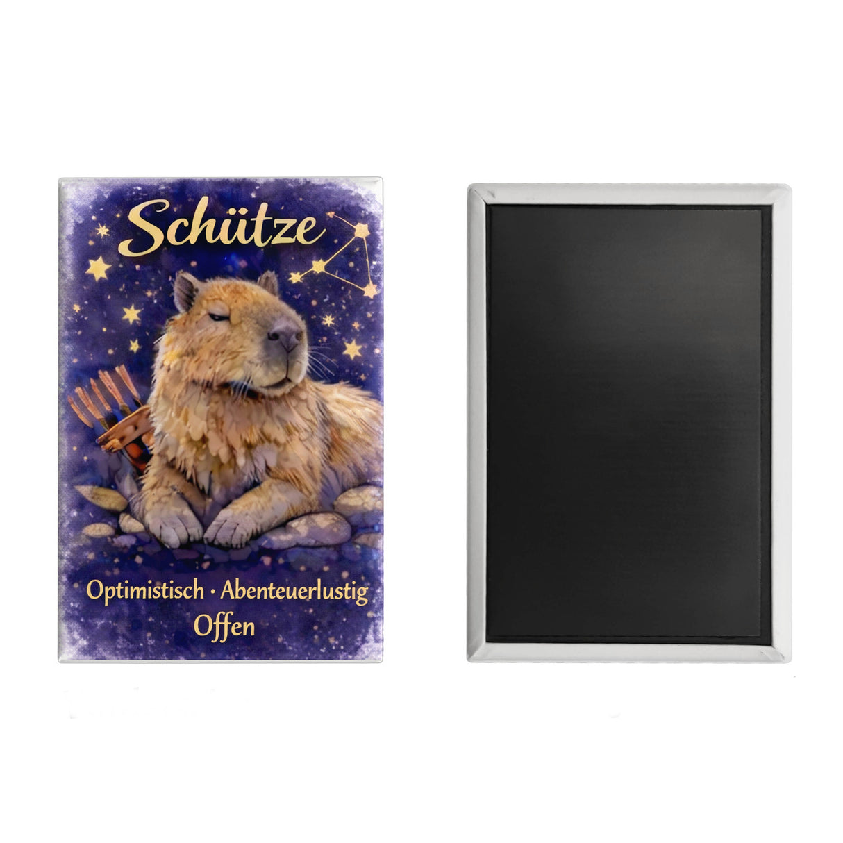 Schütze Sternzeichen Cabybara Souvenir Magnet für Astrologie Fans