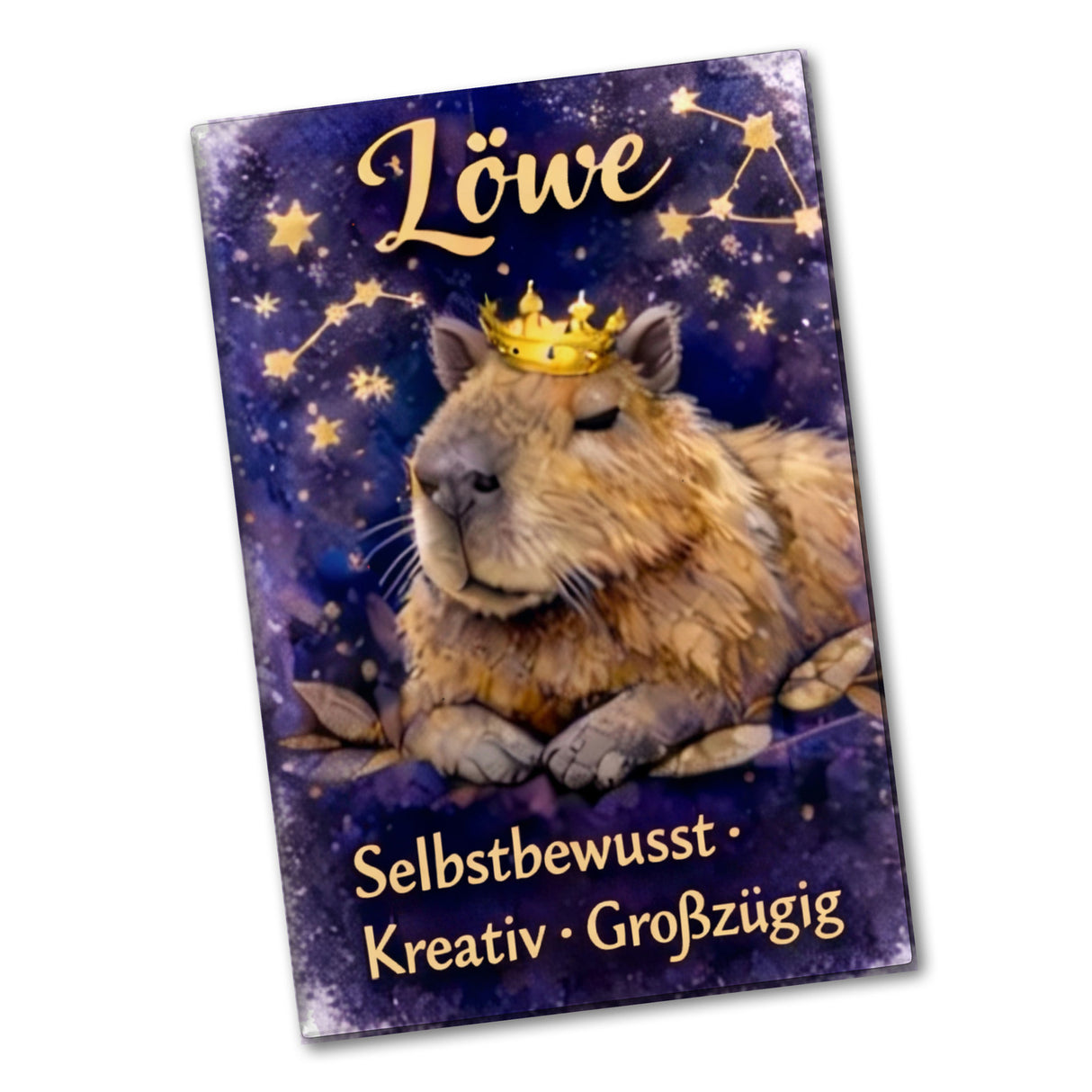 Löwe Sternzeichen Cabybara Souvenir Magnet für Astrologie Fans