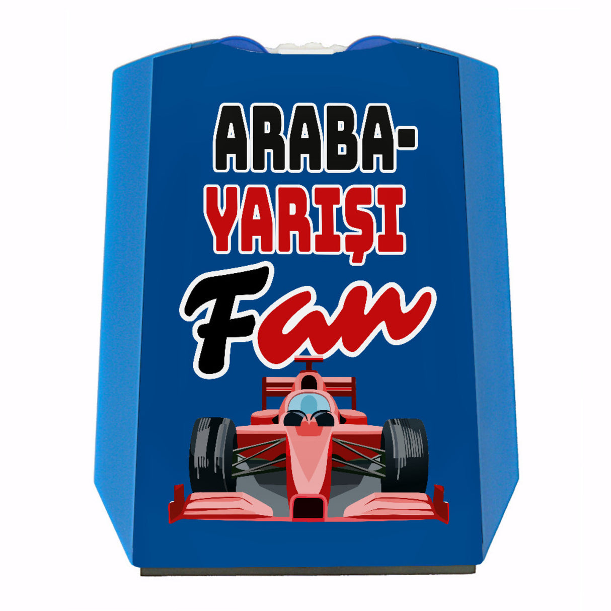 Sportwagen Parkscheibe mit Spruch: Araba Yarisi Fan