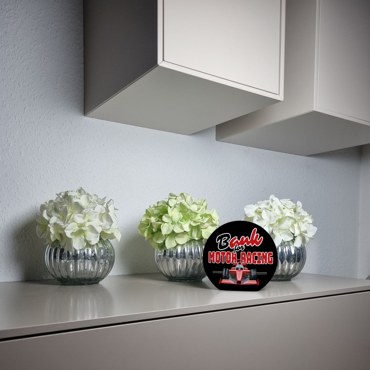 Sportwagen Spardose mit Spruch: Bank for Motor Racing