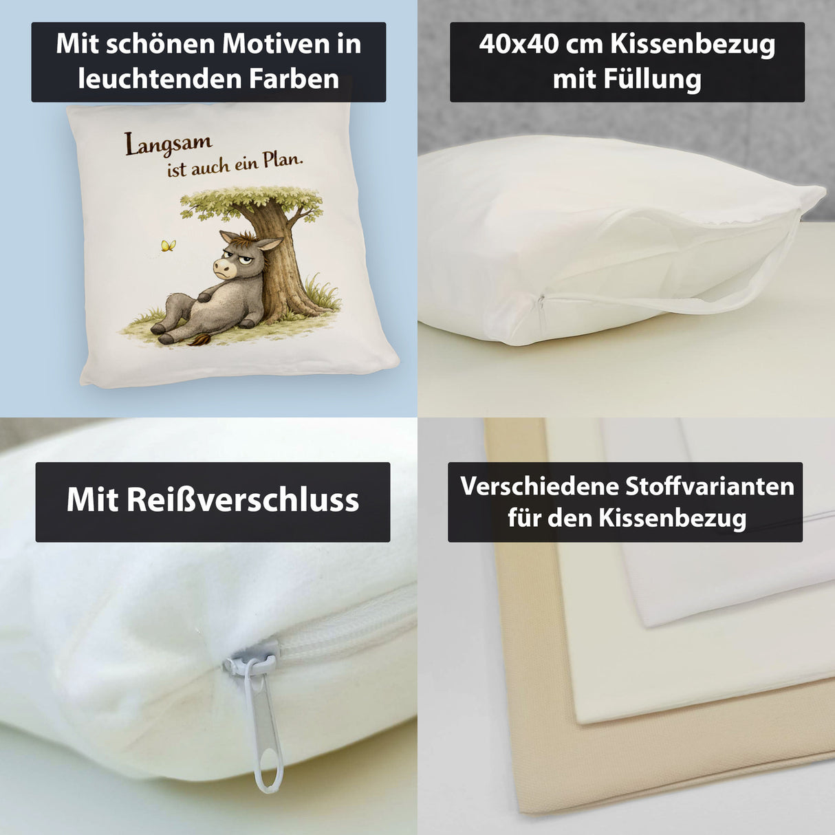 Eddi Esel Unter Baum Kissen Langsam ist auch ein Plan