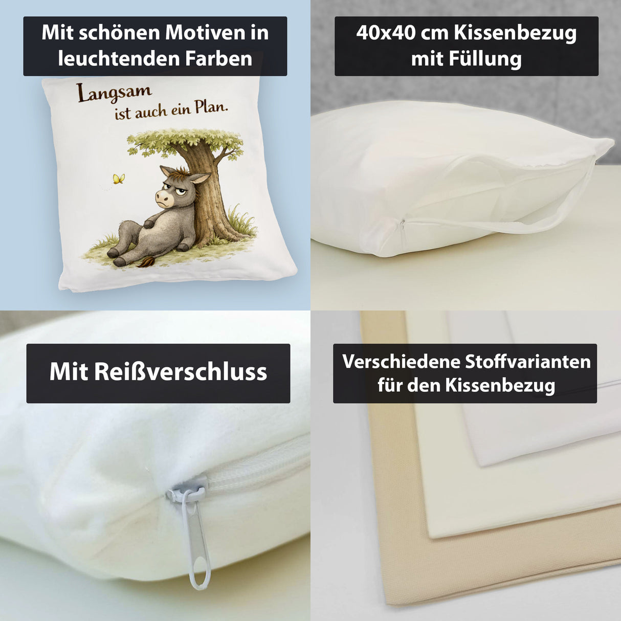 Eddi Esel Unter Baum Kissen Langsam ist auch ein Plan