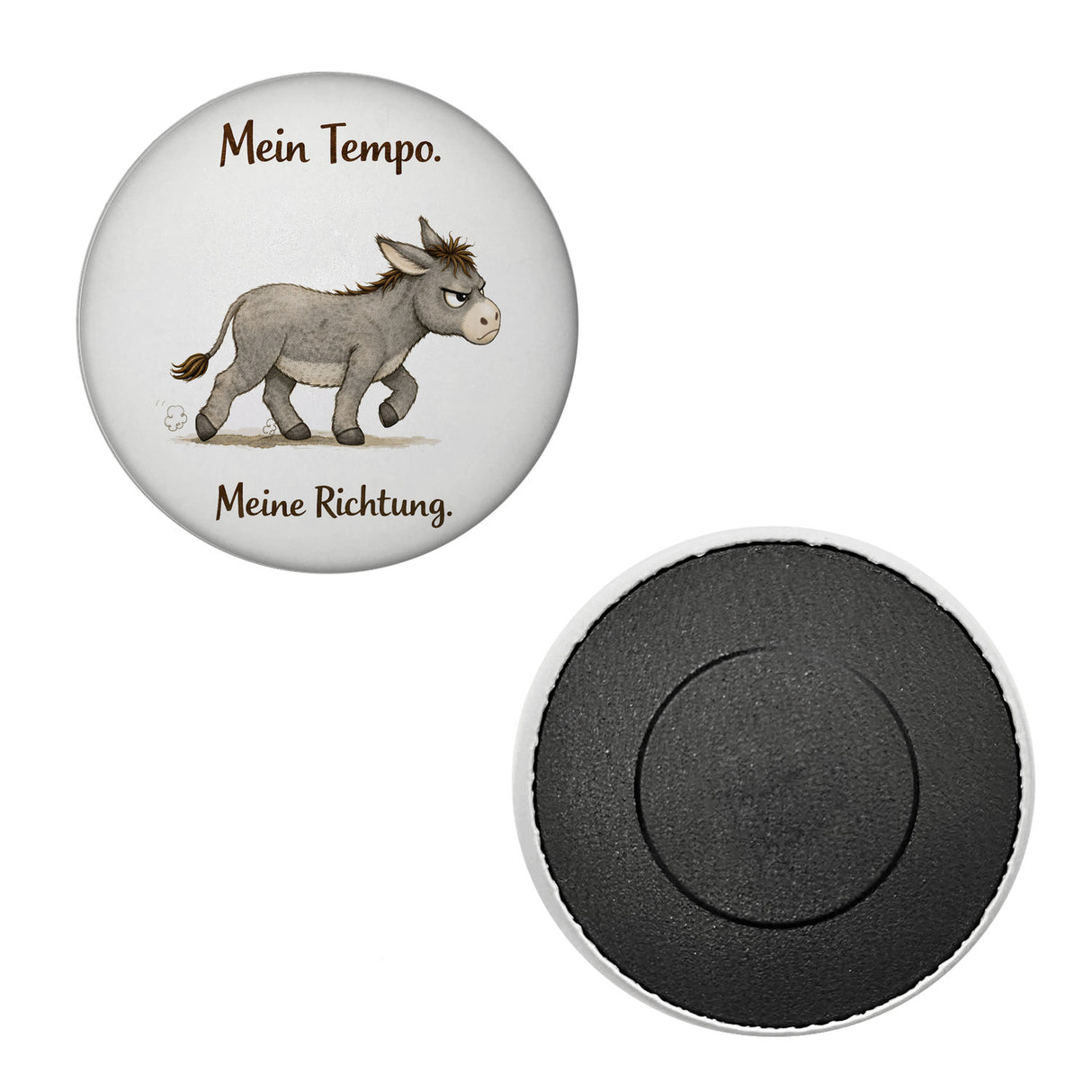 Eddi Esel Mein Tempo Meine Richtung Magnet für Tierfans