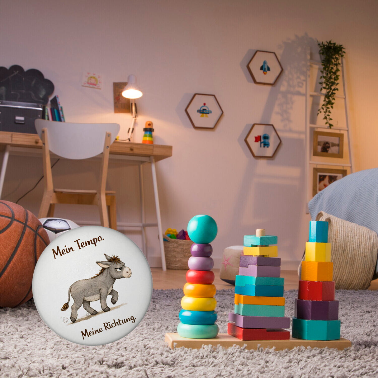 Eddi Esel Mein Tempo Meine Richtung Magnet für Tierfans