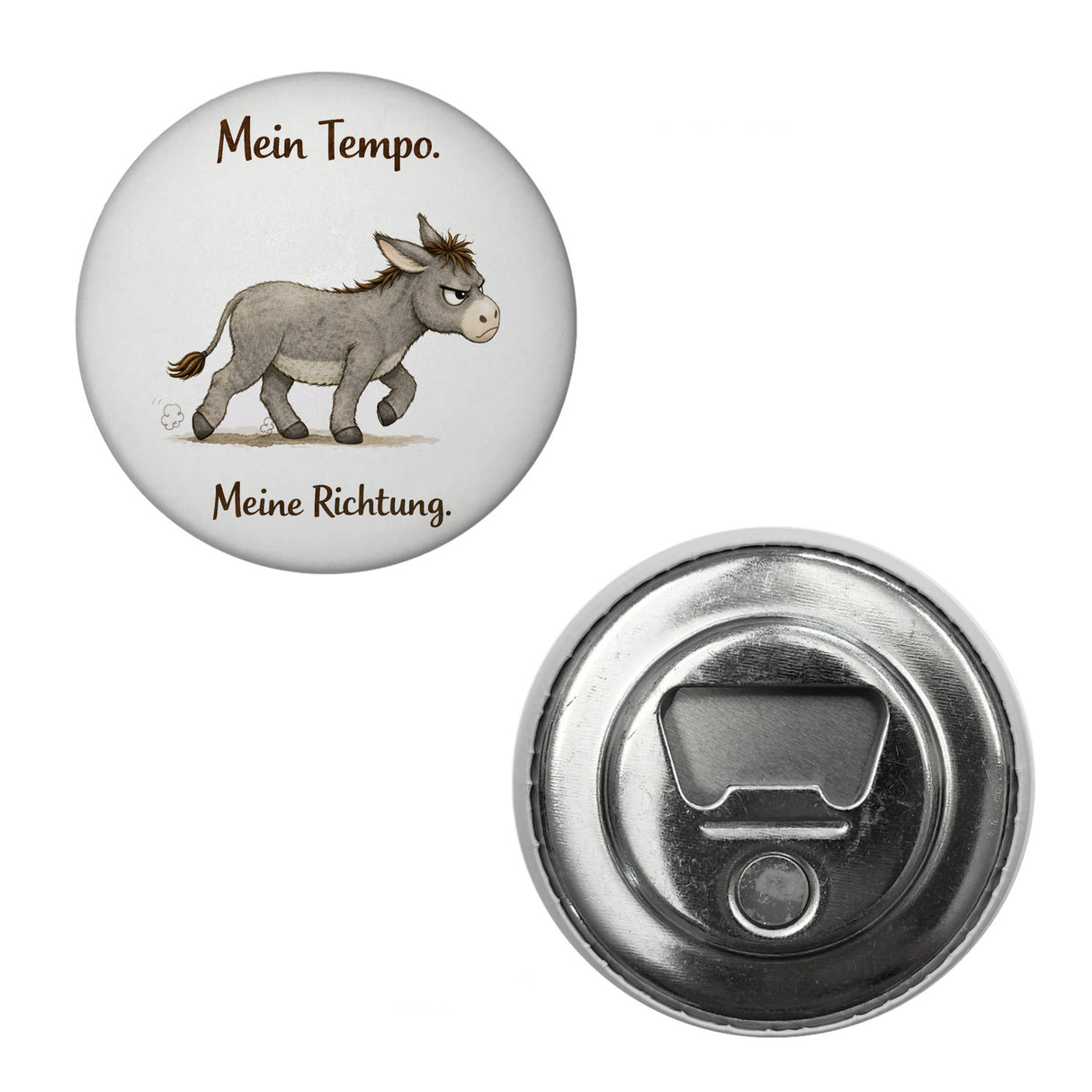 Eddi Esel Mein Tempo Meine Richtung Magnet für Tierfans