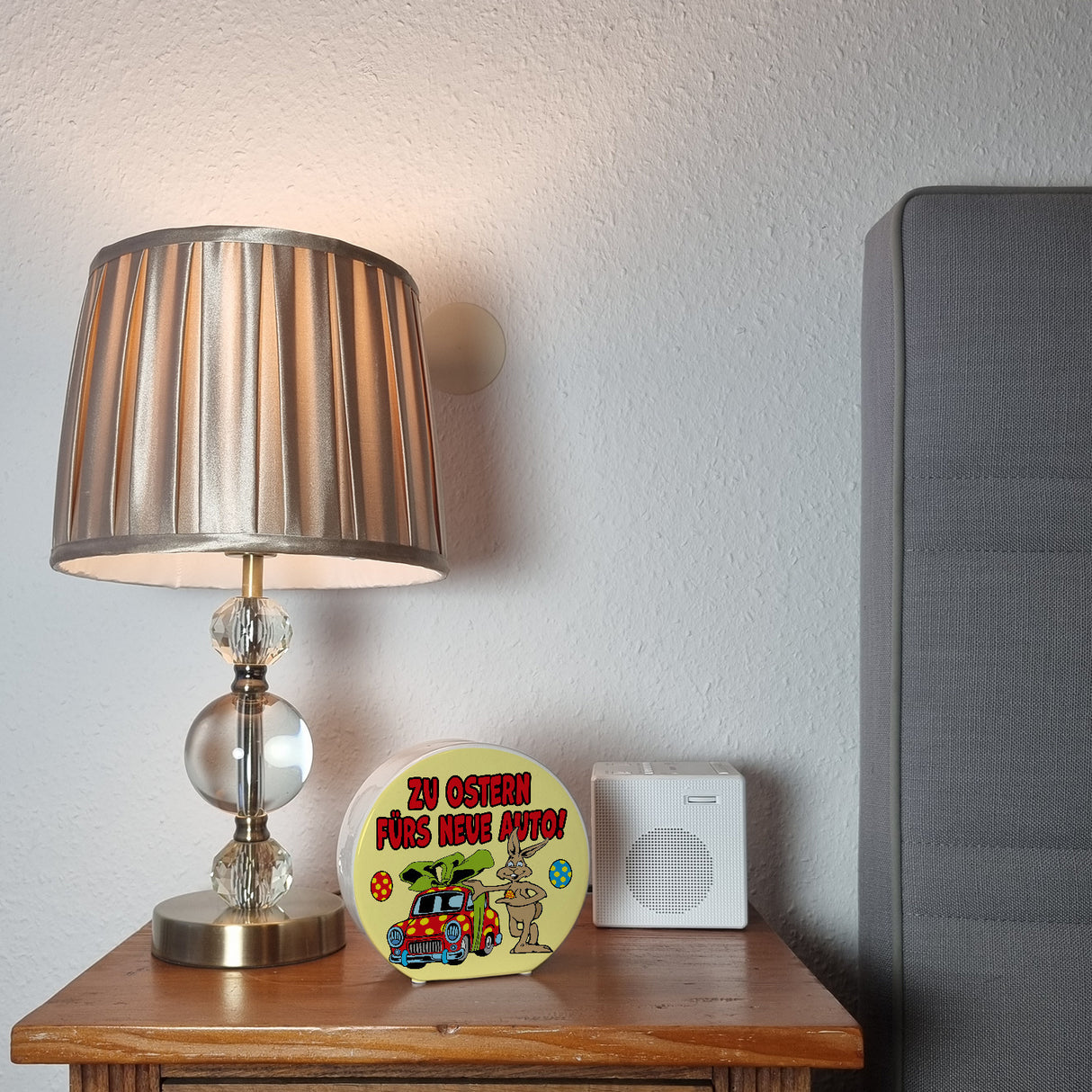 Osterhase Spardose mit Spruch: Zu Ostern fürs neue Auto!