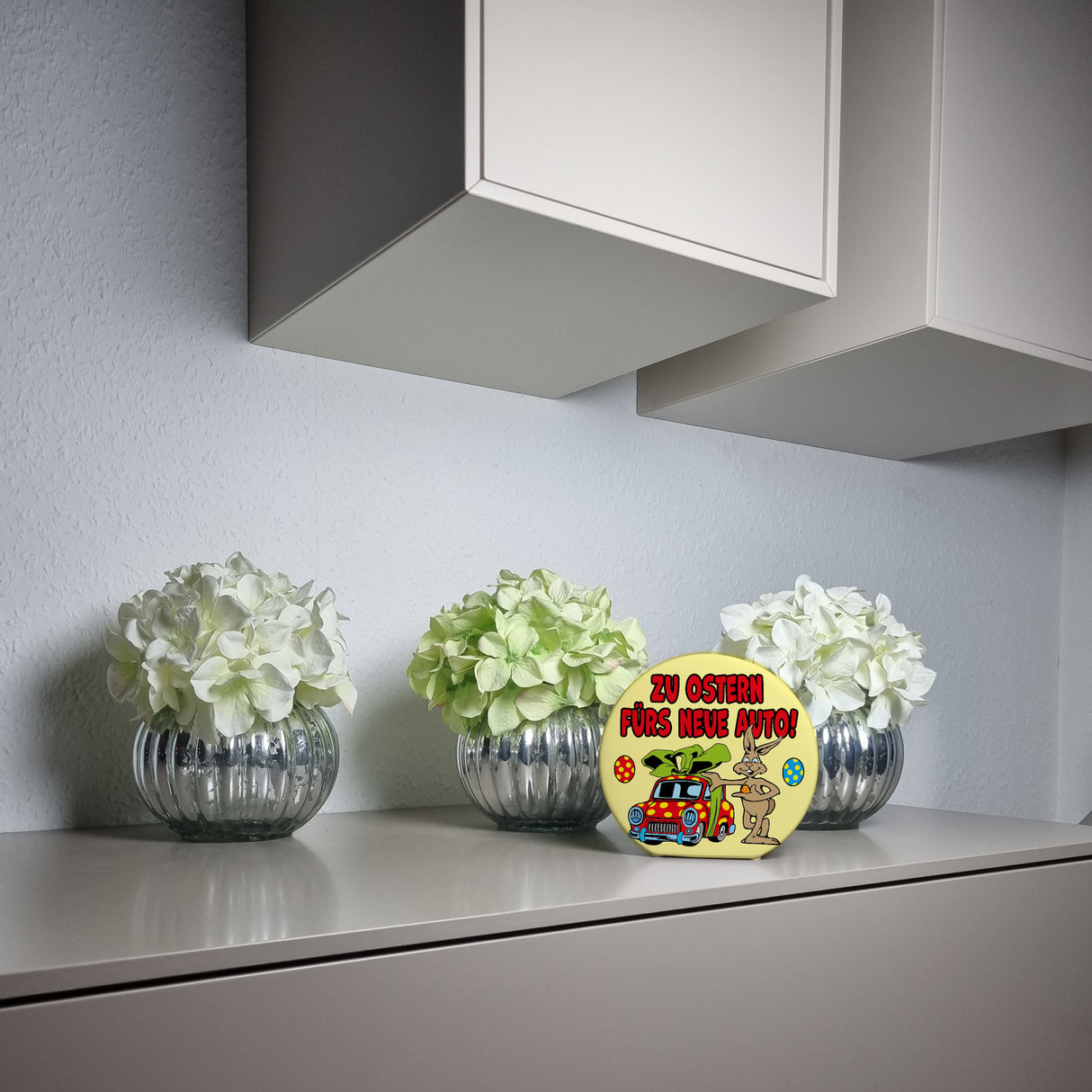 Osterhase Spardose mit Spruch: Zu Ostern fürs neue Auto!