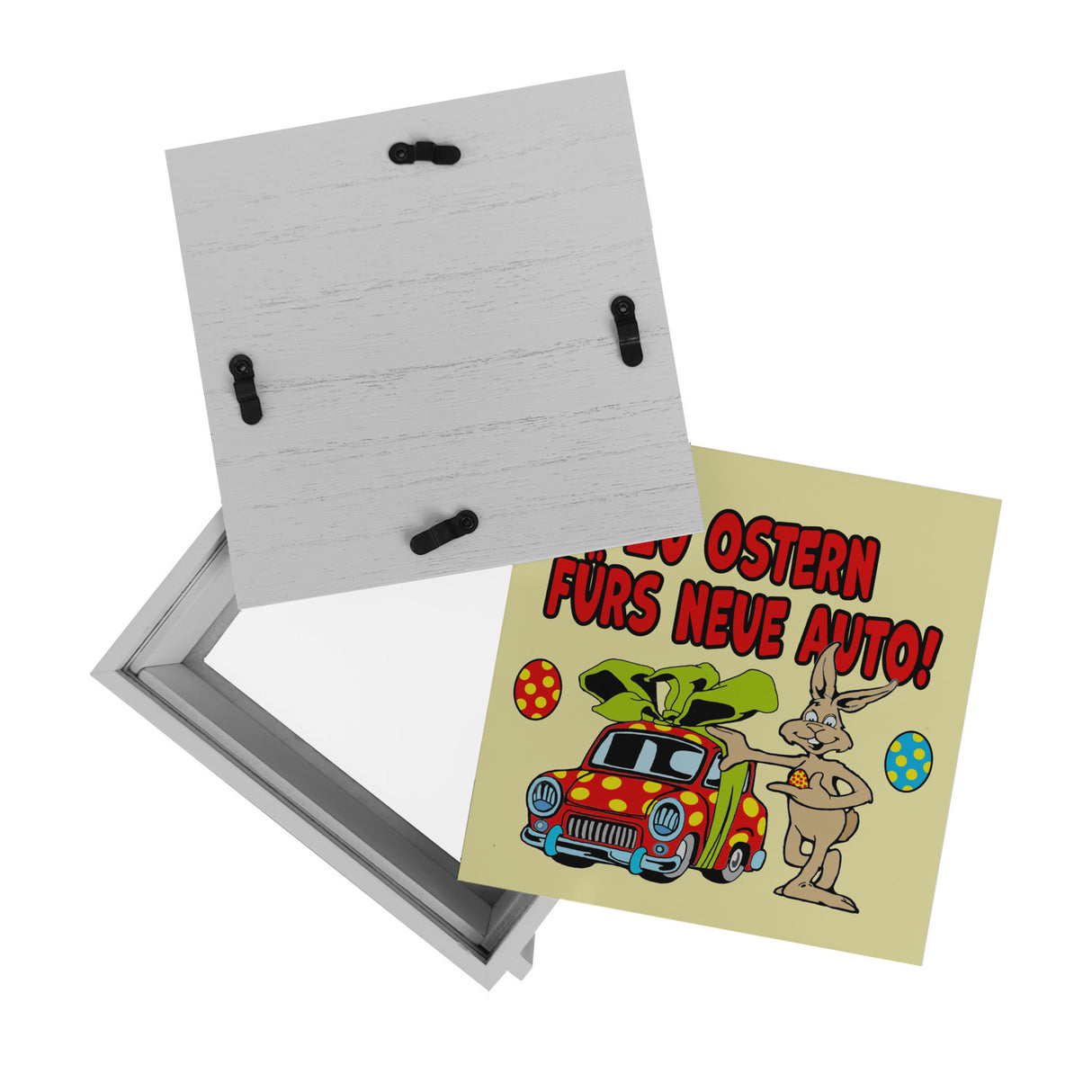 Osterhase Spardose mit Spruch: Zu Ostern fürs neue Auto!