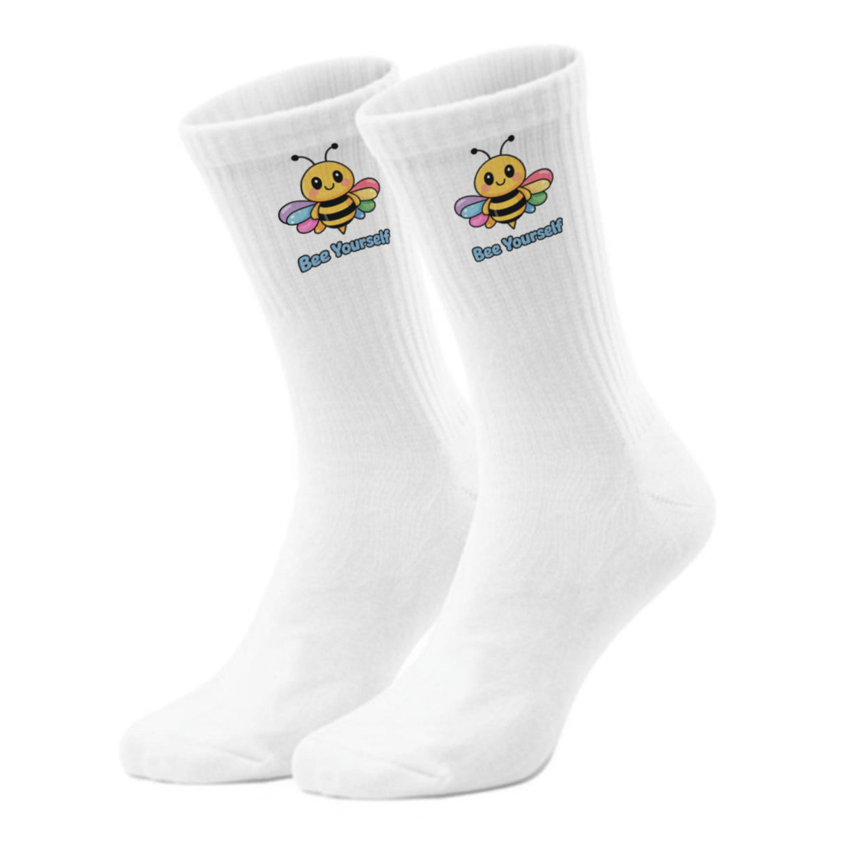 epicsocks Bee Adventures Regenbogen-Biene Socken in 37-41 im Paar