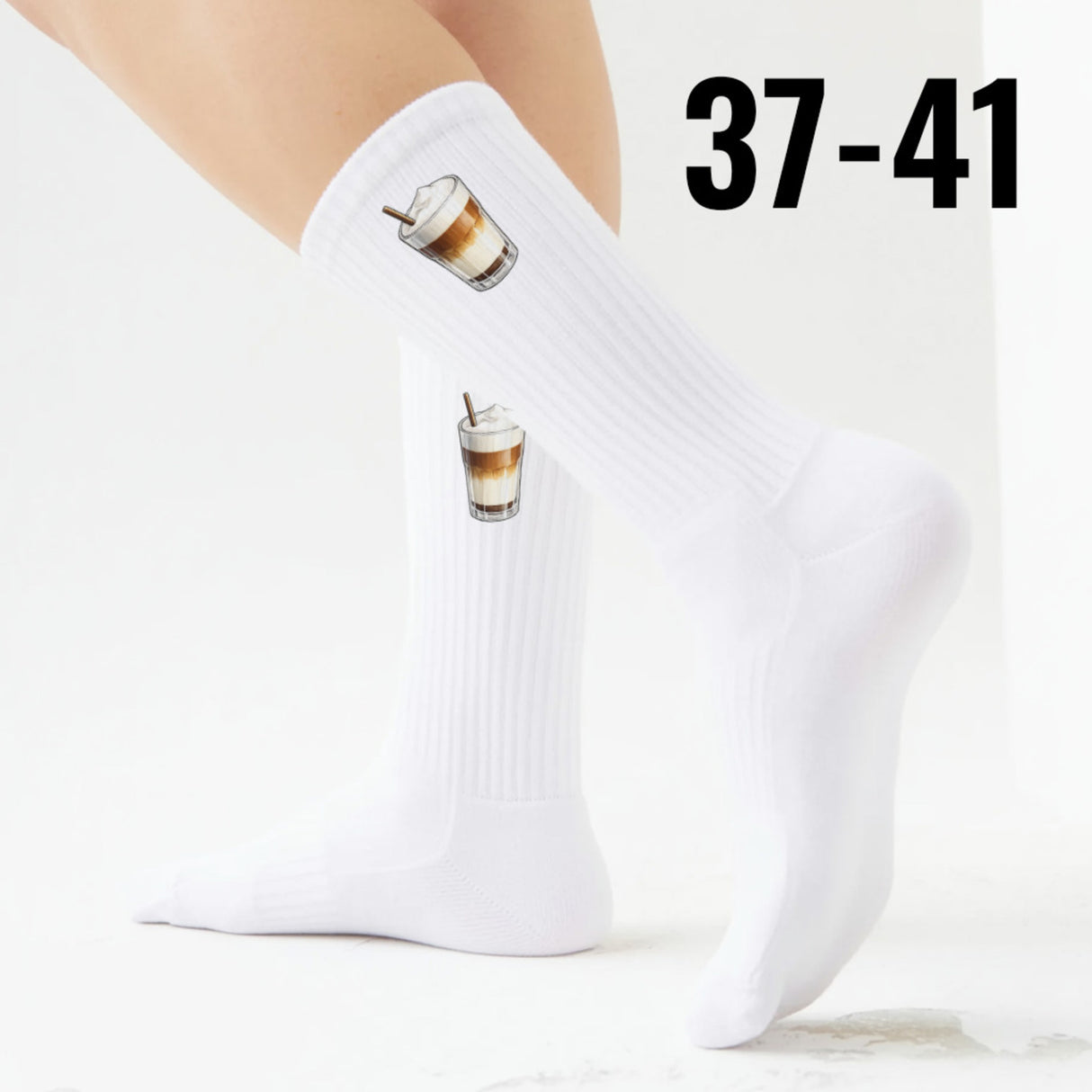 epicsocks Kaffeegenuss Latte Macchiato Socken in 37-41 im Paar